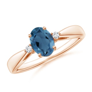 Oval A London Blue Topaz