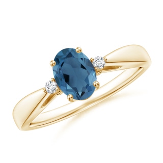 Oval A London Blue Topaz