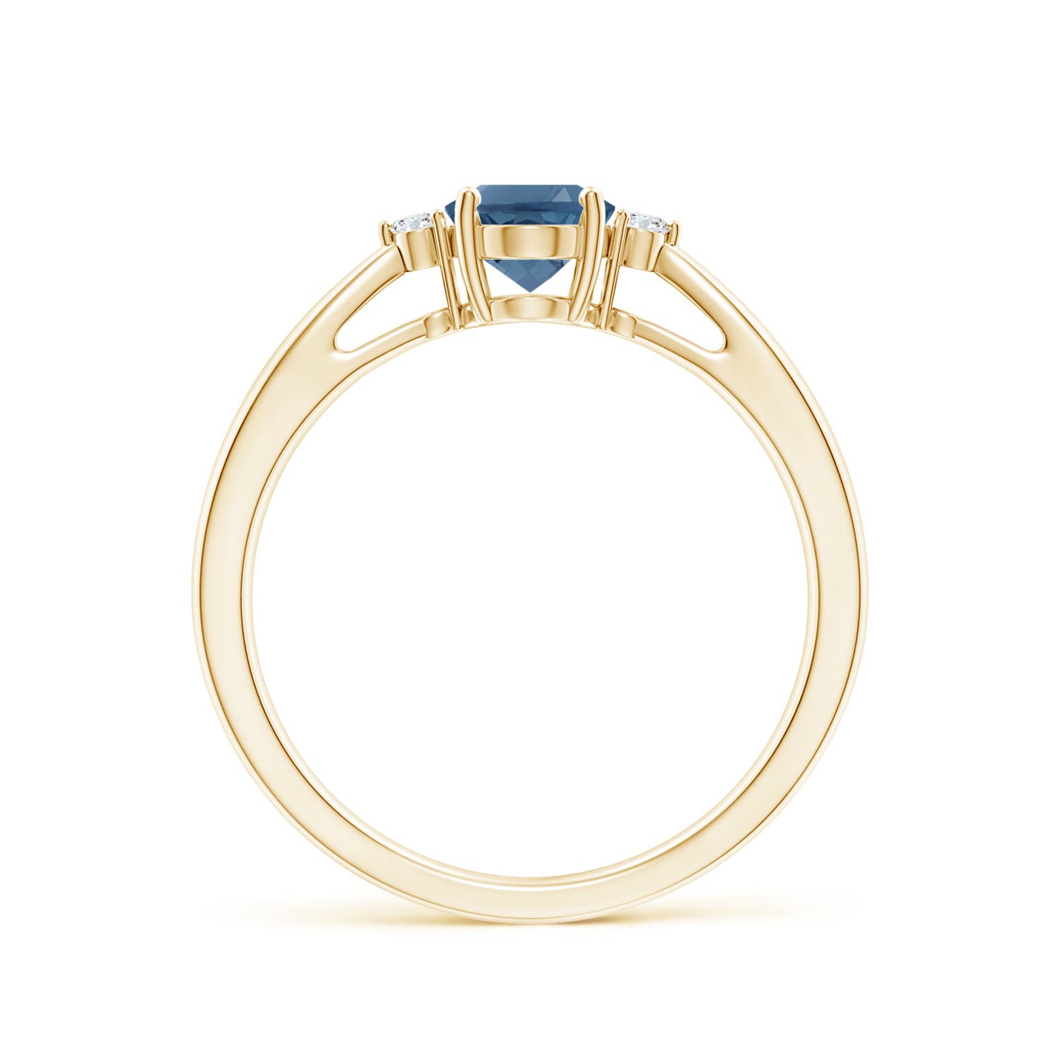 A - London Blue Topaz / 0.99 CT / 14 KT Yellow Gold