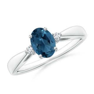 Oval AA London Blue Topaz