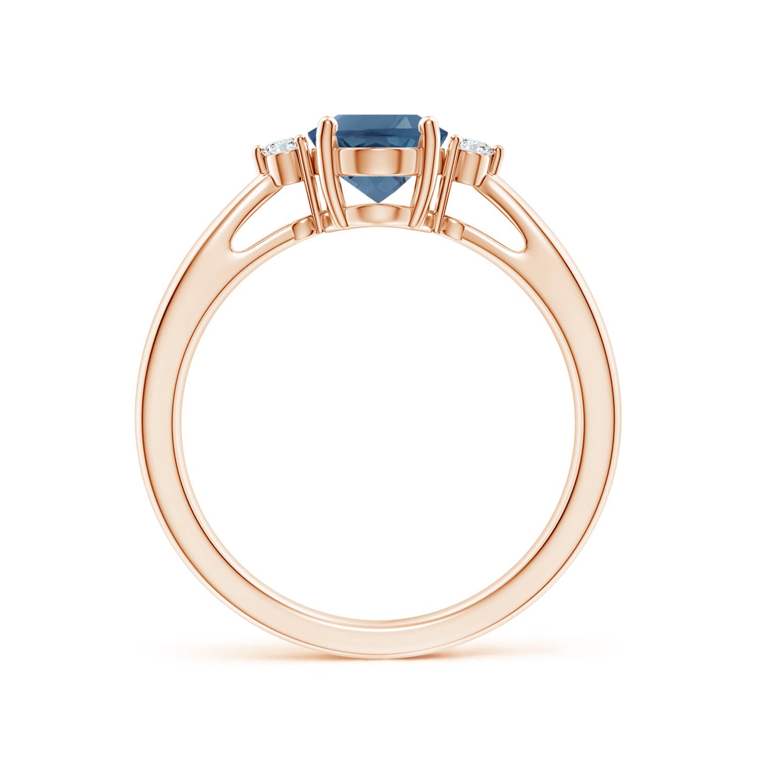 A - London Blue Topaz / 1.56 CT / 14 KT Rose Gold