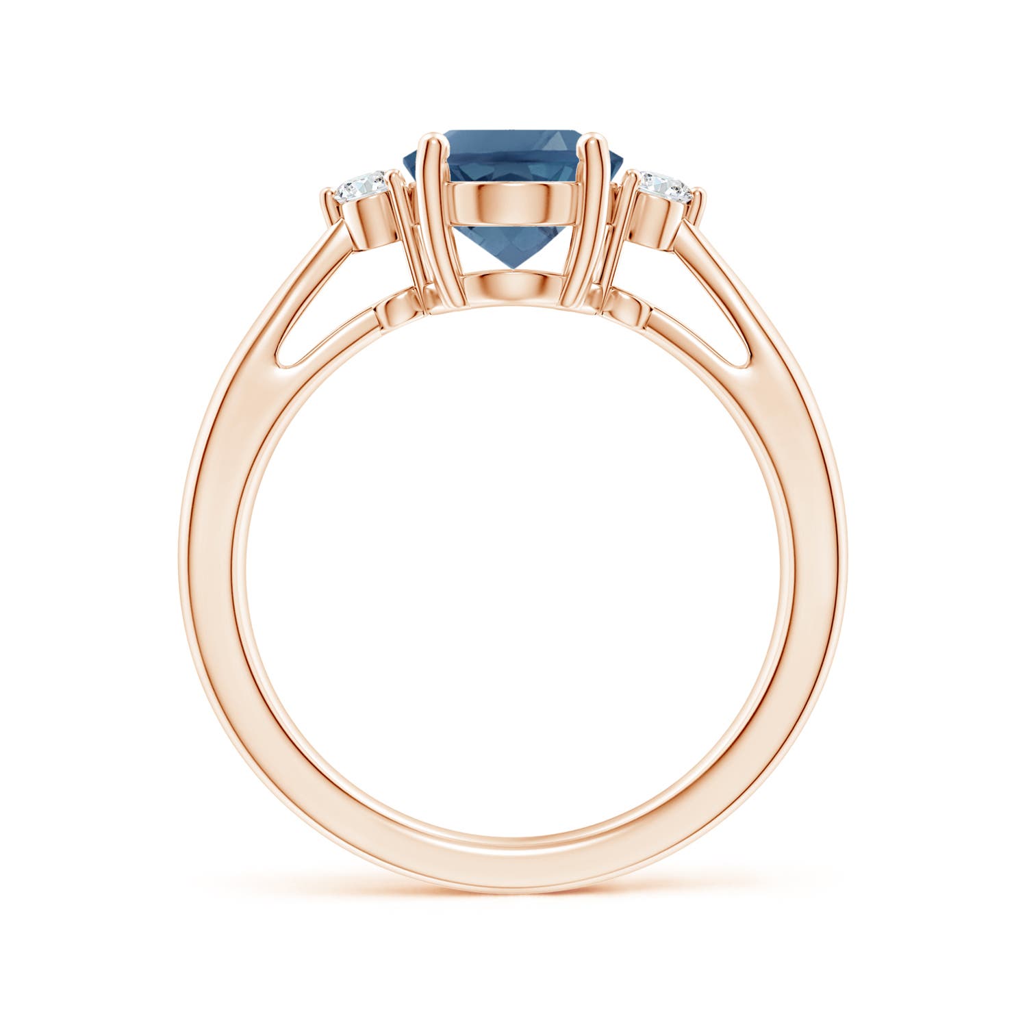 A - London Blue Topaz / 2.32 CT / 14 KT Rose Gold