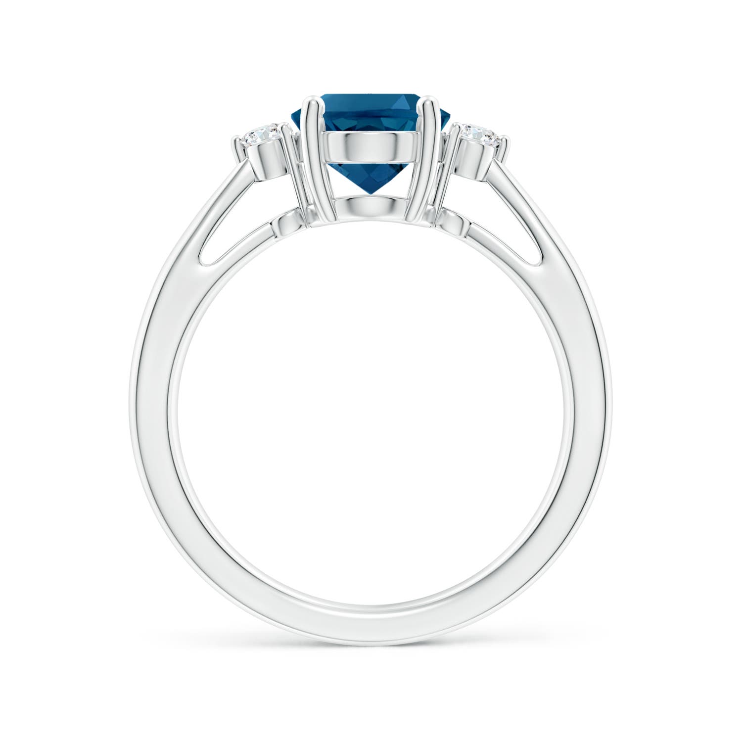 AAAA - London Blue Topaz / 2.32 CT / 14 KT White Gold