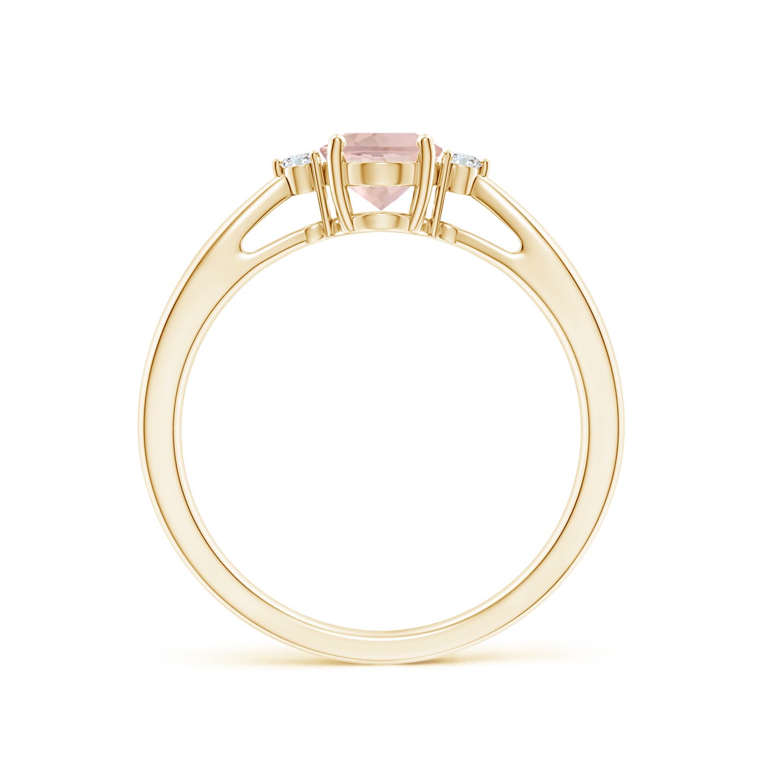 AA - Morganite / 0.74 CT / 14 KT Yellow Gold