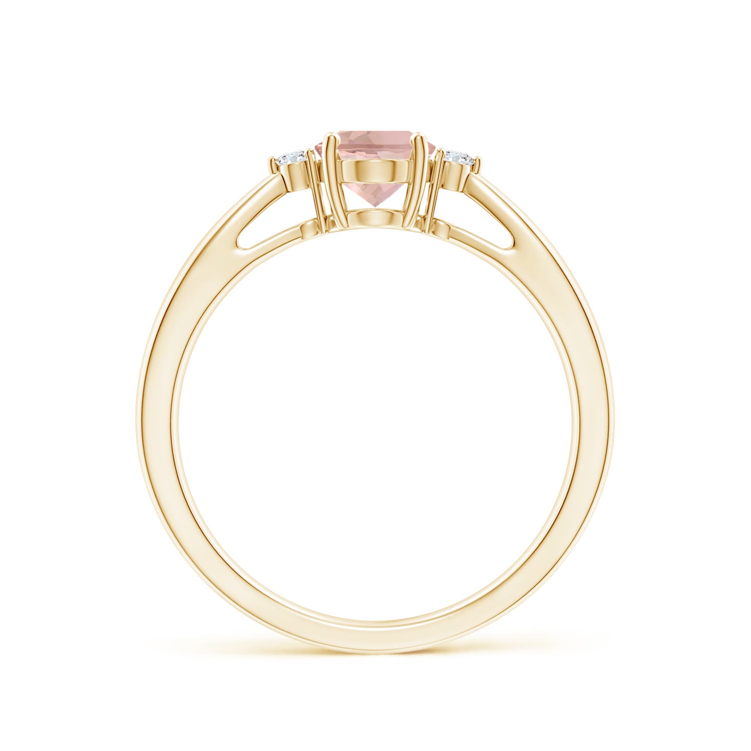 AAA - Morganite / 0.74 CT / 14 KT Yellow Gold