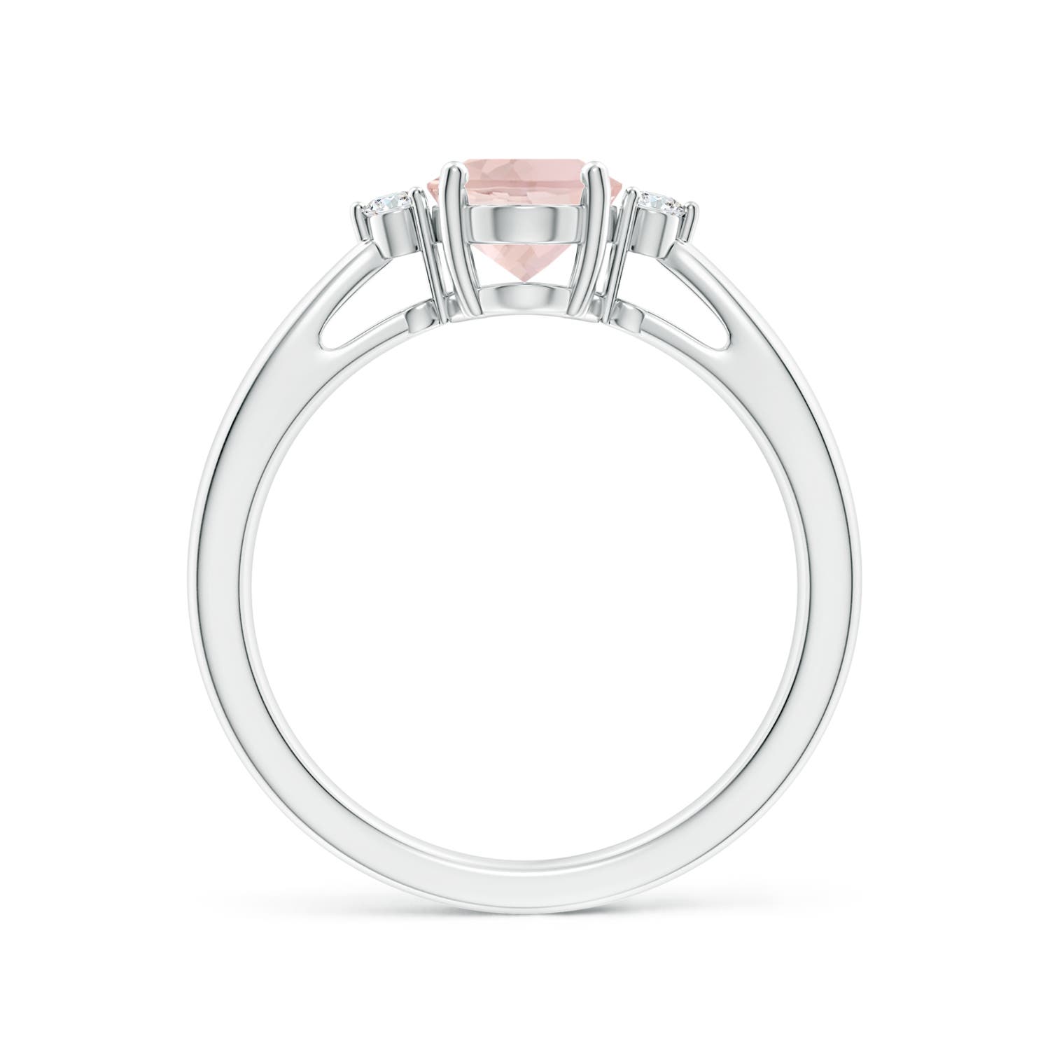 A - Morganite / 1.16 CT / 14 KT White Gold