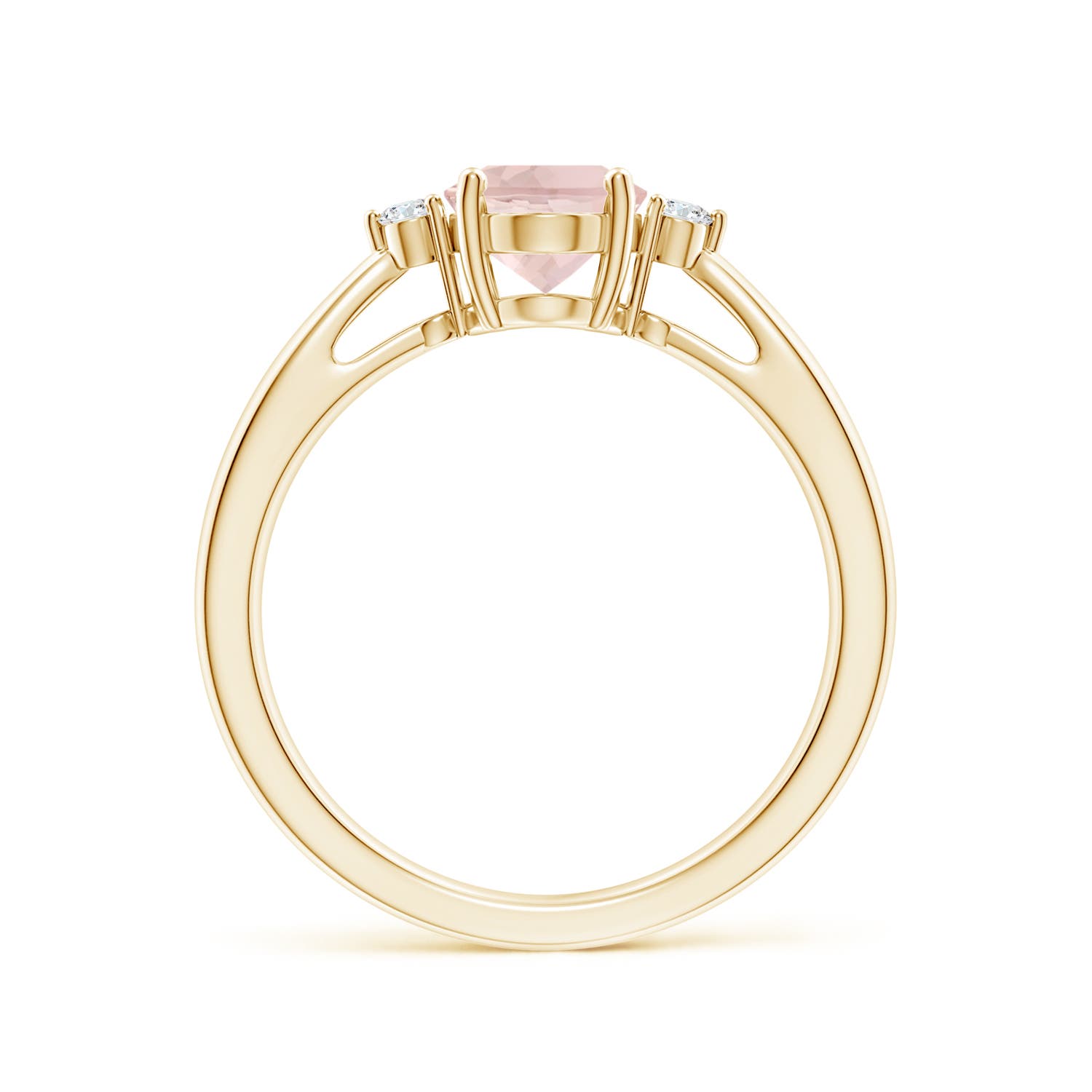 A - Morganite / 1.16 CT / 14 KT Yellow Gold