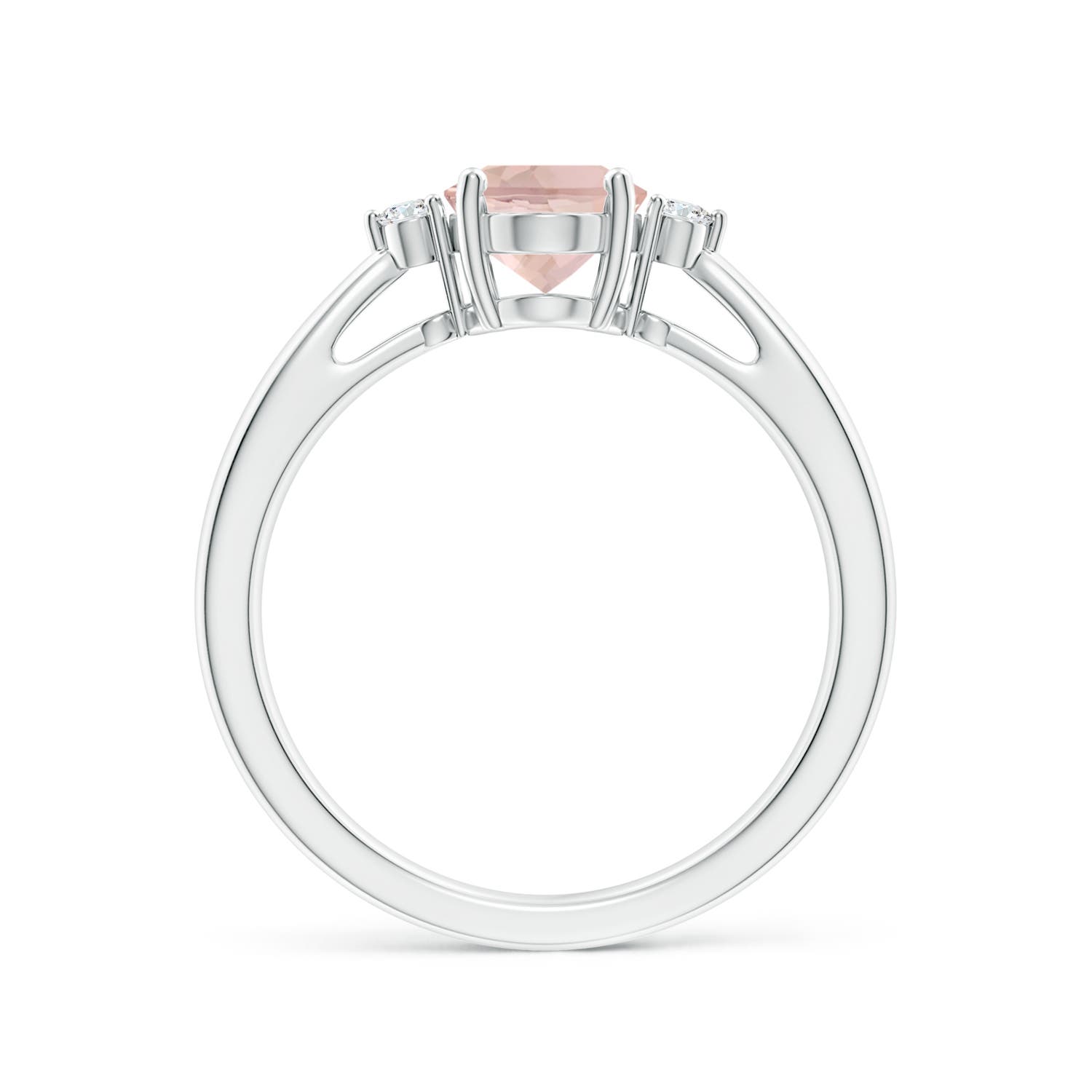 AA - Morganite / 1.16 CT / 14 KT White Gold