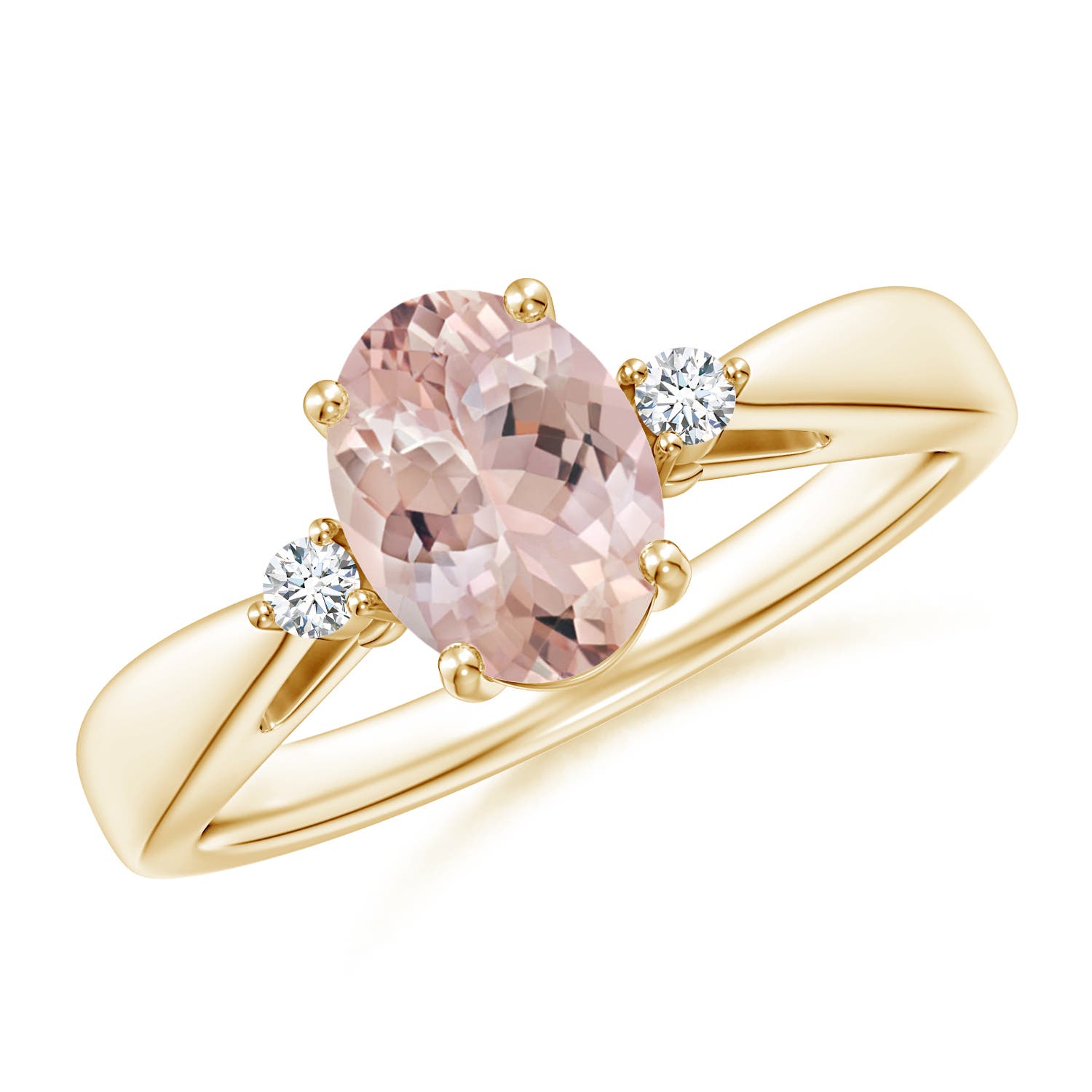 AA - Morganite / 1.16 CT / 14 KT Yellow Gold