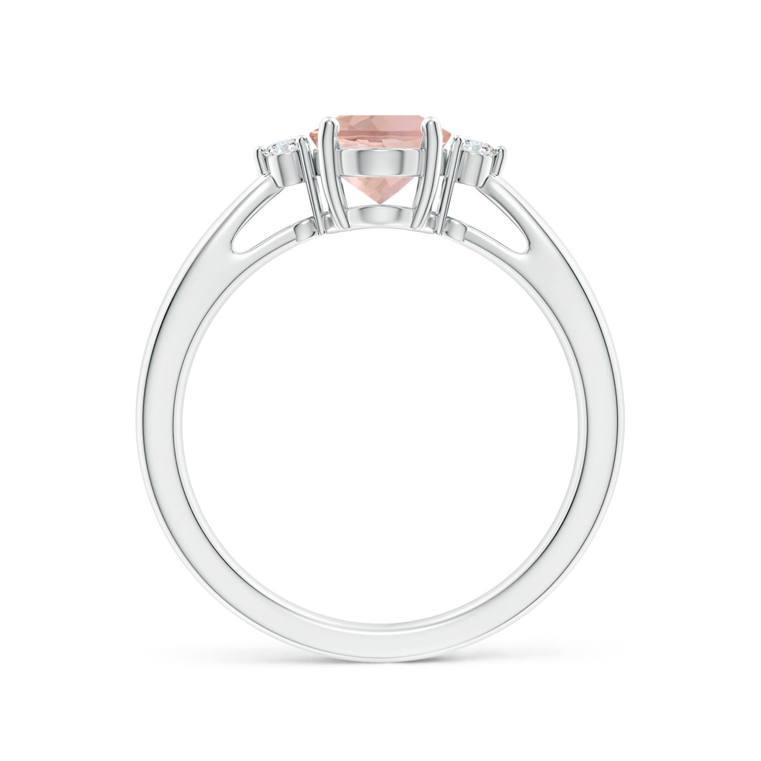 AAA - Morganite / 1.16 CT / 14 KT White Gold