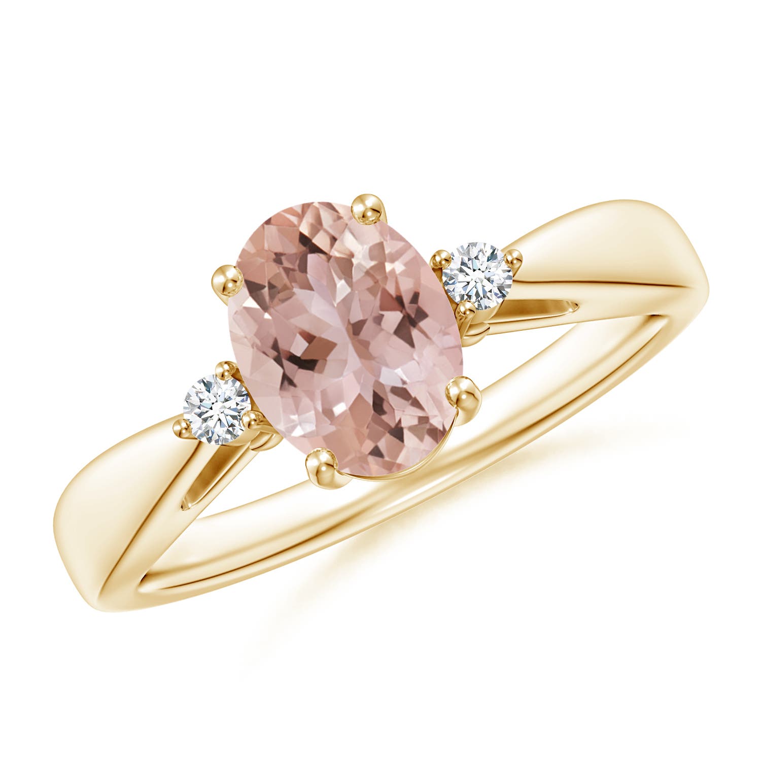 AAA - Morganite / 1.16 CT / 14 KT Yellow Gold