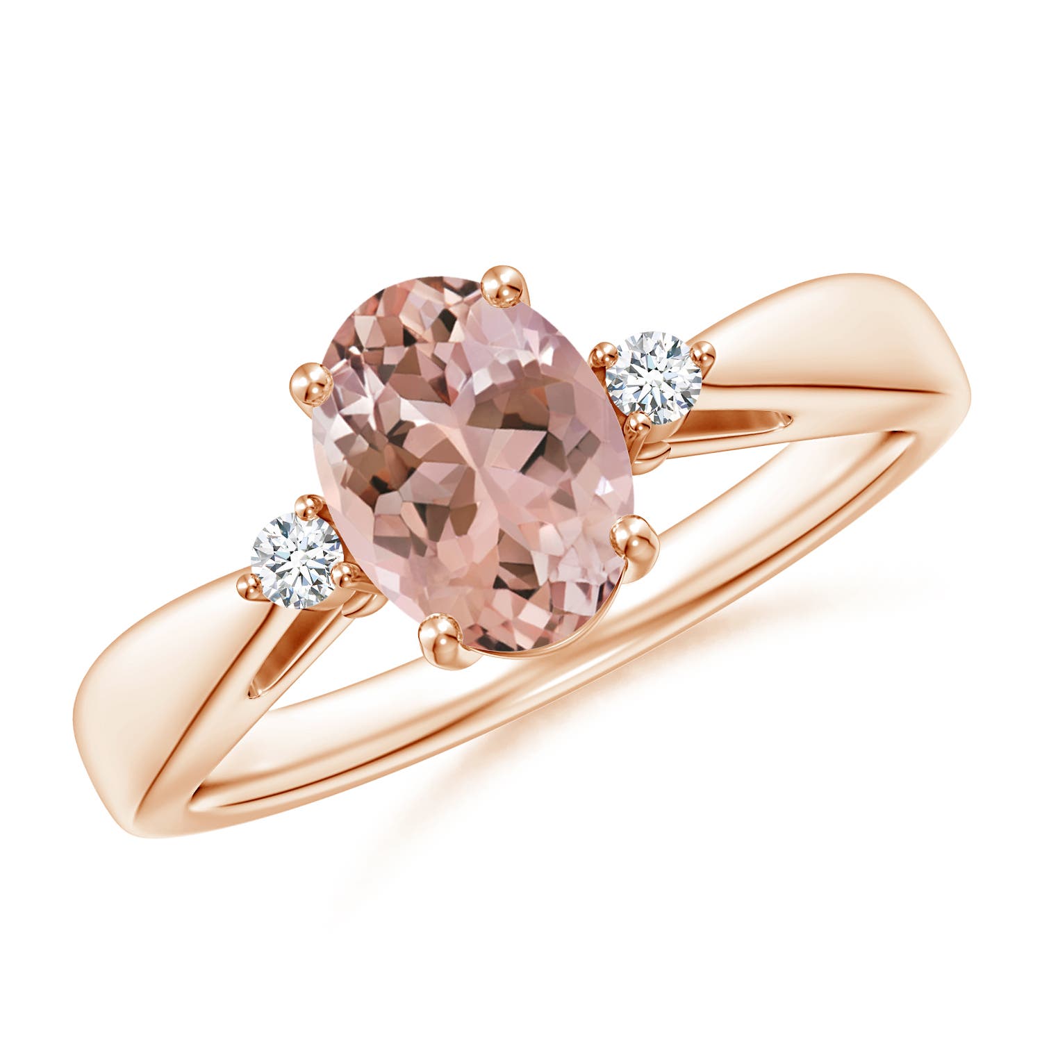 AAAA - Morganite / 1.16 CT / 14 KT Rose Gold