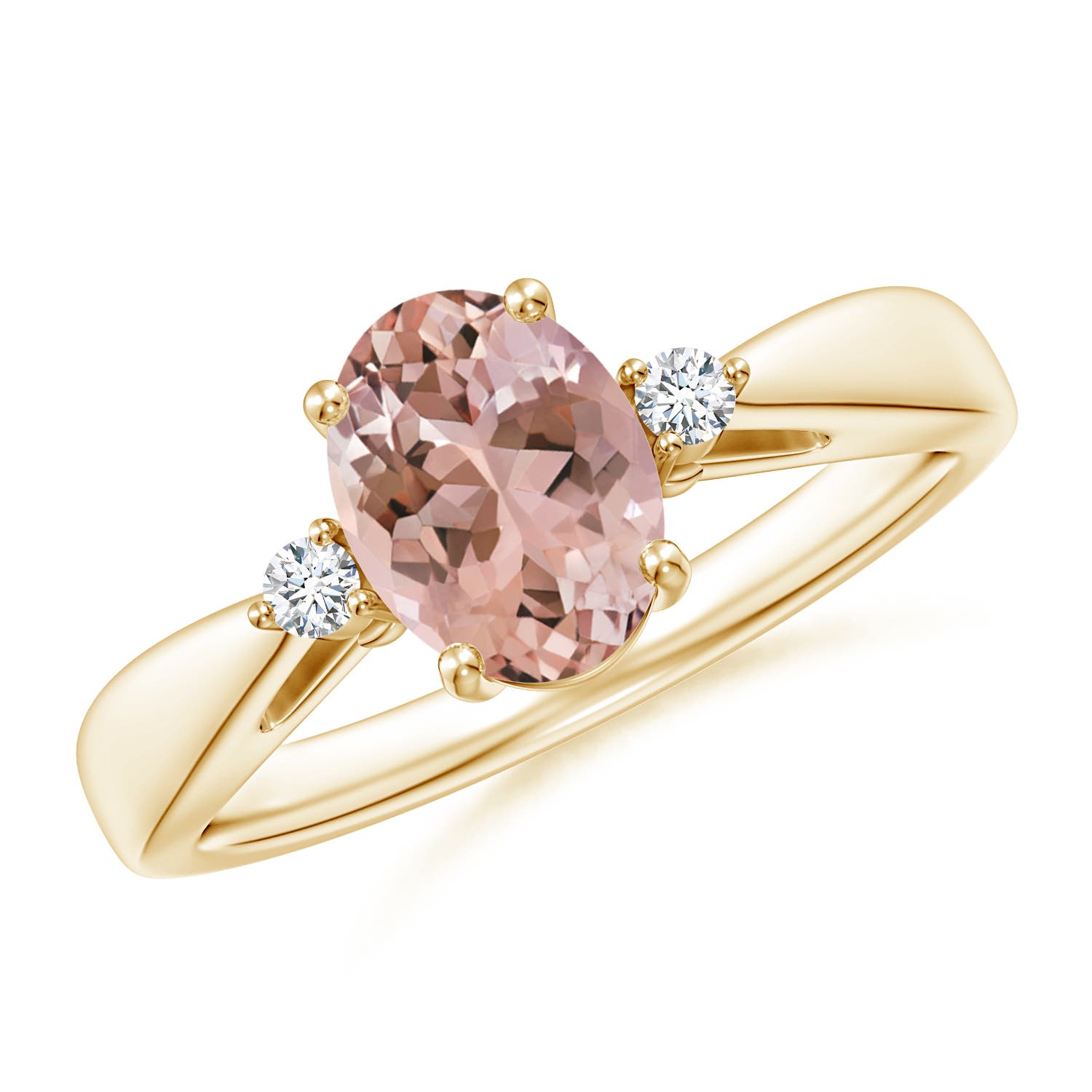 AAAA - Morganite / 1.16 CT / 14 KT Yellow Gold