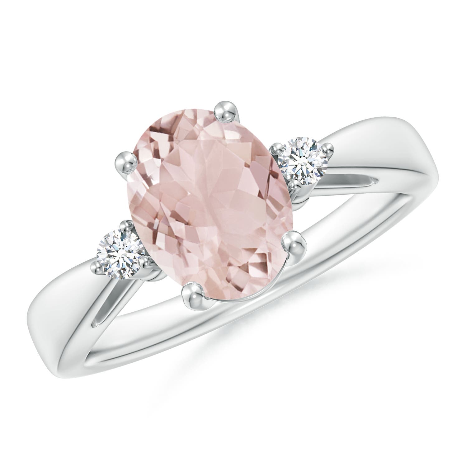 A - Morganite / 1.72 CT / 14 KT White Gold