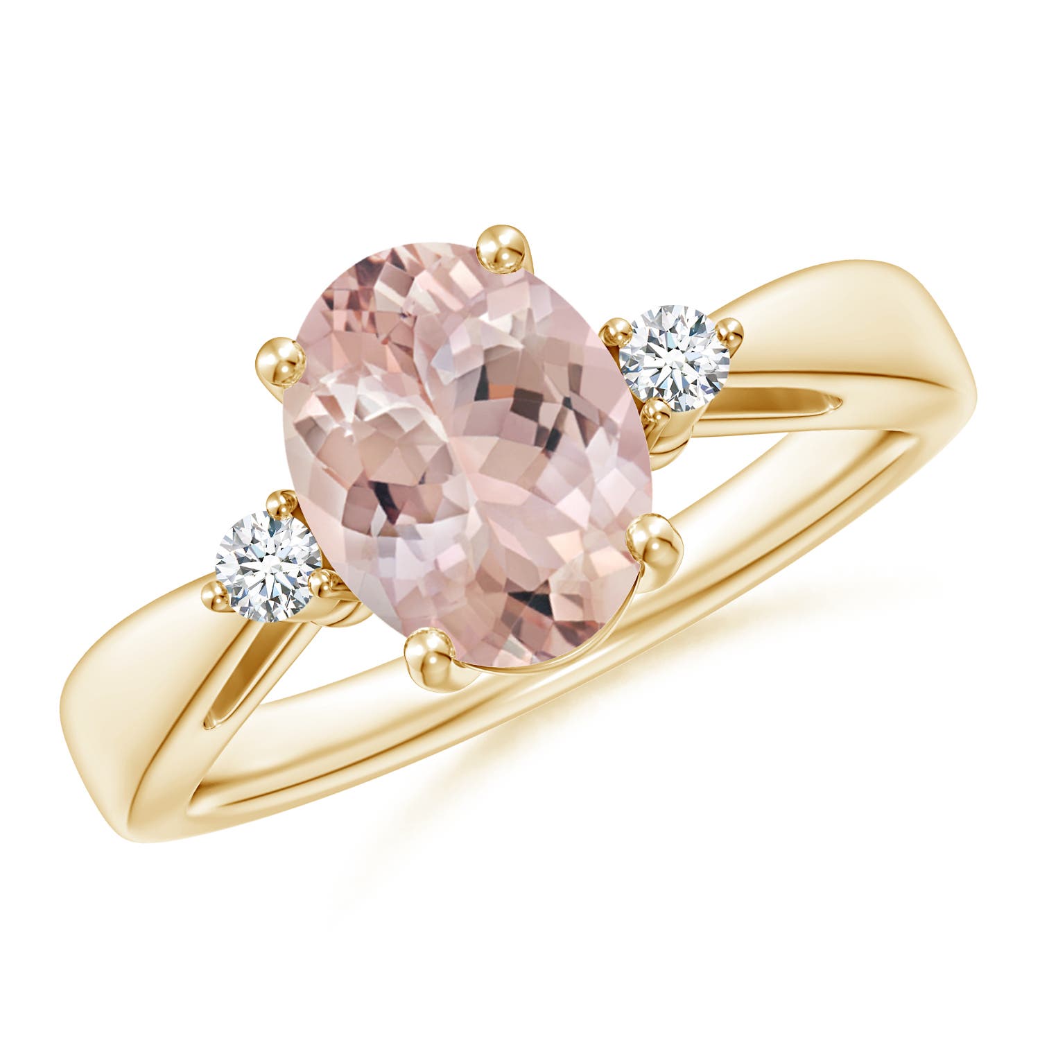 AA - Morganite / 1.72 CT / 14 KT Yellow Gold