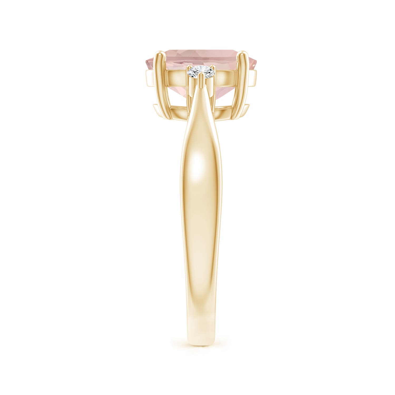 AA - Morganite / 1.72 CT / 14 KT Yellow Gold