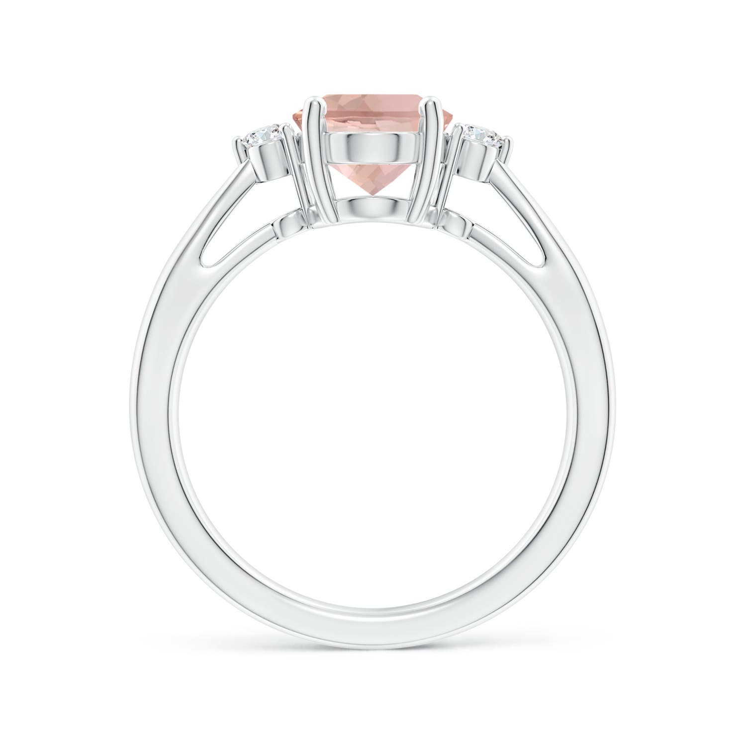 AAA - Morganite / 1.72 CT / 14 KT White Gold