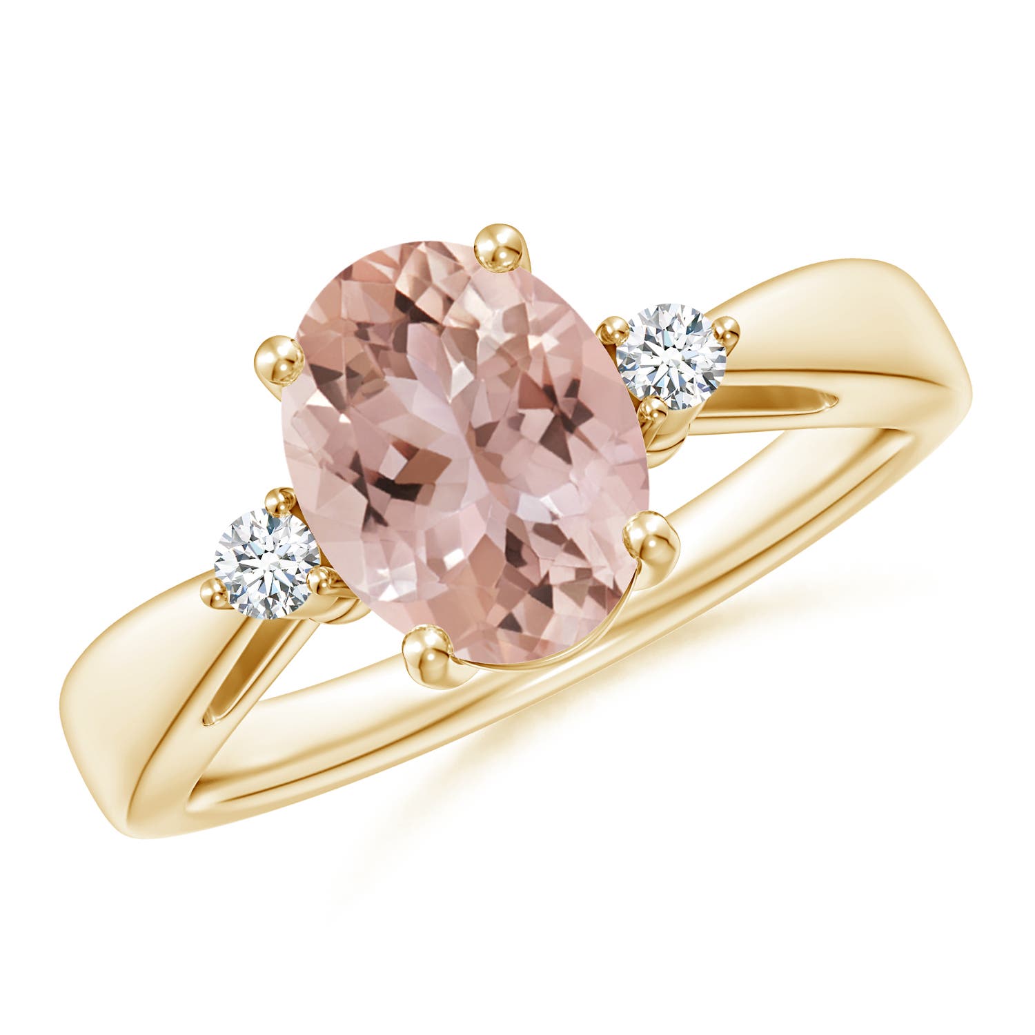 AAA - Morganite / 1.72 CT / 14 KT Yellow Gold