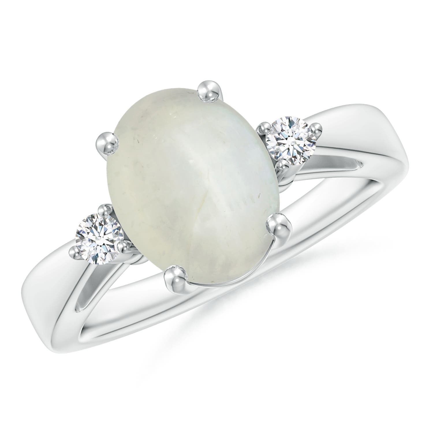 AA - Moonstone / 2.59 CT / 14 KT White Gold