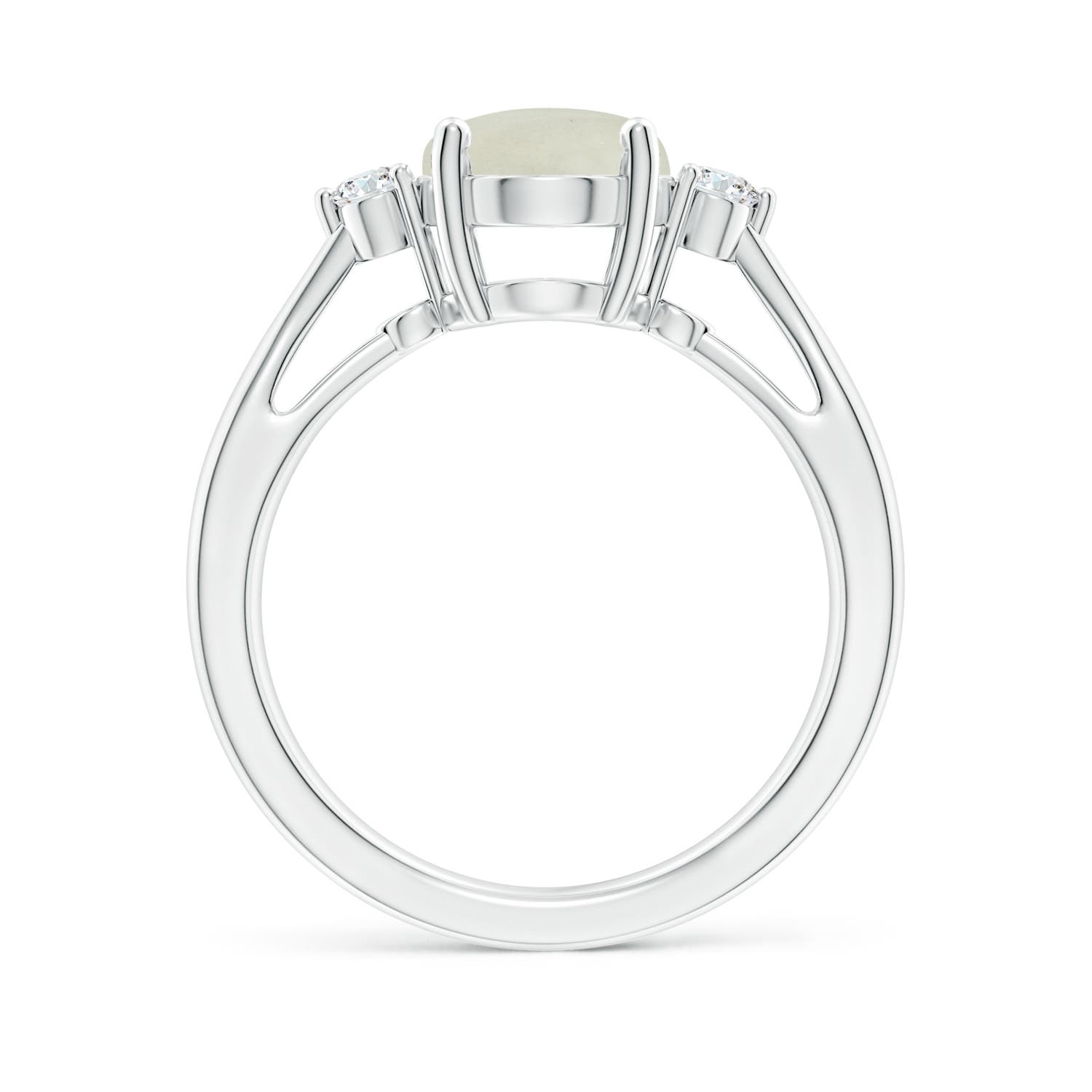 AA - Moonstone / 2.59 CT / 14 KT White Gold