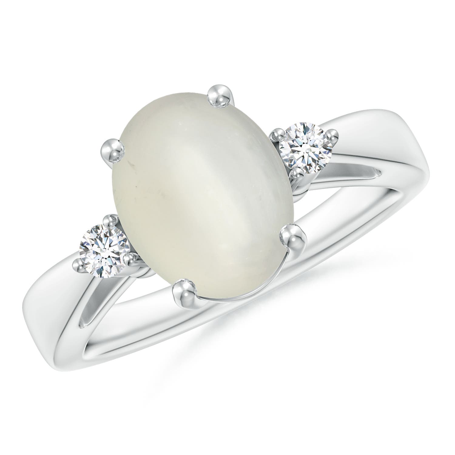 AAA - Moonstone / 2.59 CT / 14 KT White Gold