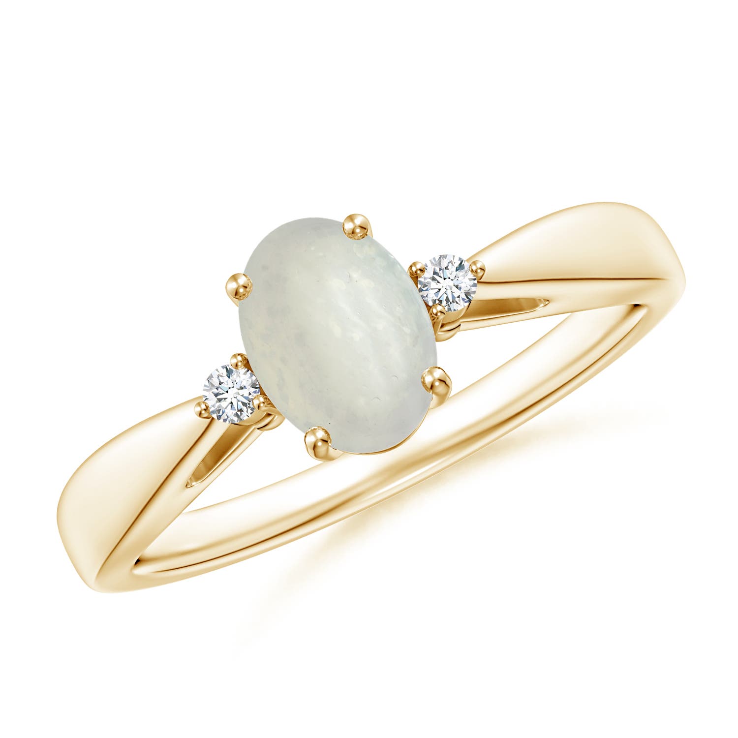 A - Moonstone / 0.72 CT / 14 KT Yellow Gold