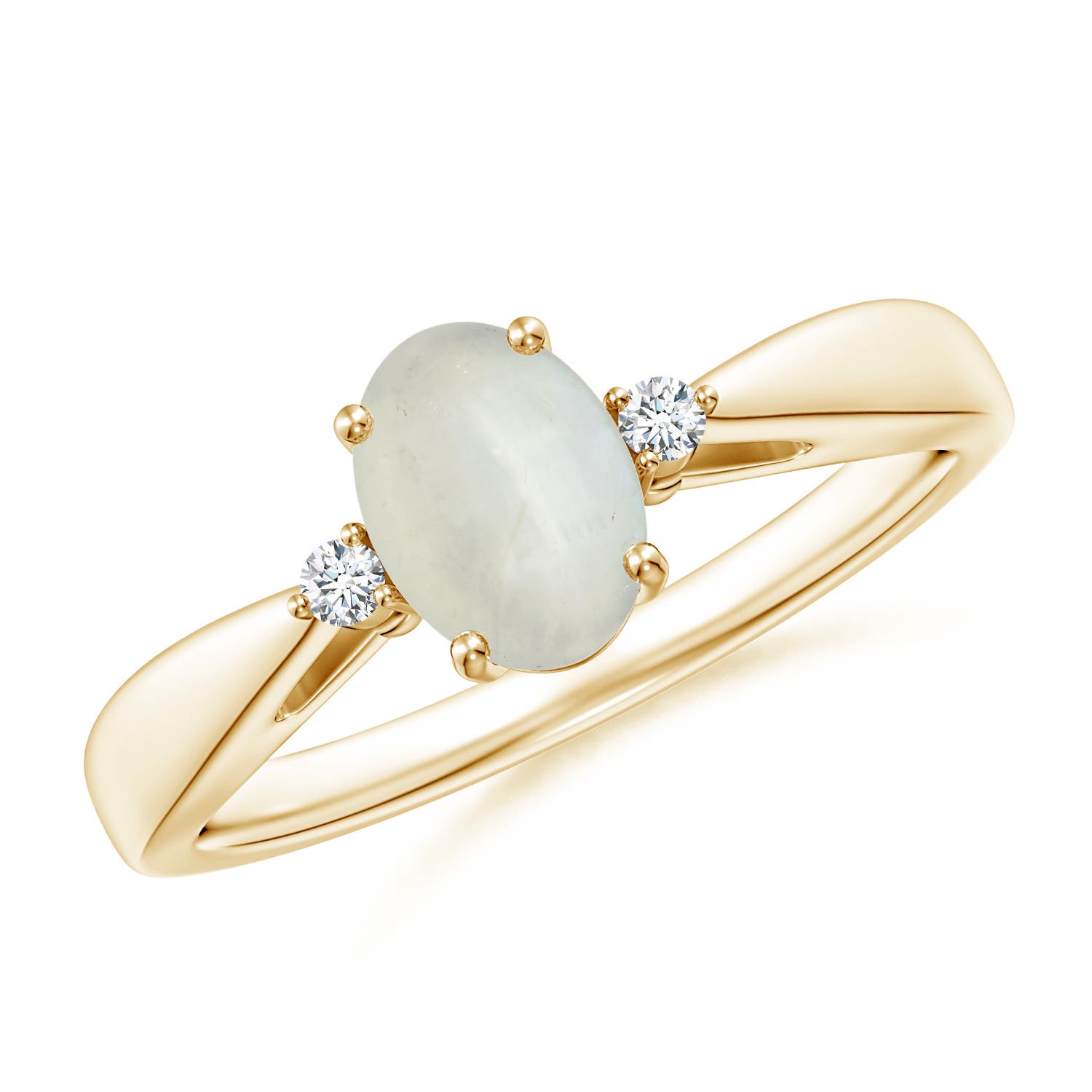 AA - Moonstone / 0.72 CT / 14 KT Yellow Gold