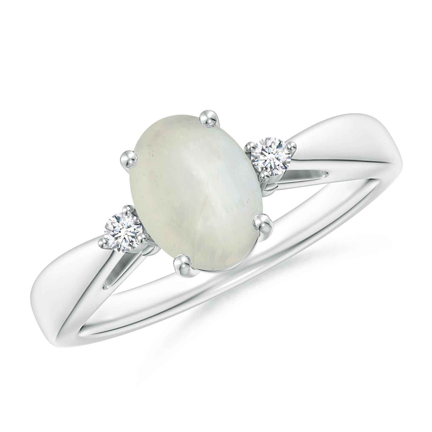 AA - Moonstone / 1.16 CT / 14 KT White Gold