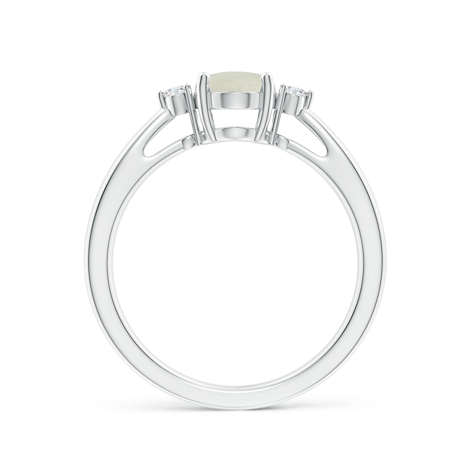 AA - Moonstone / 1.16 CT / 14 KT White Gold