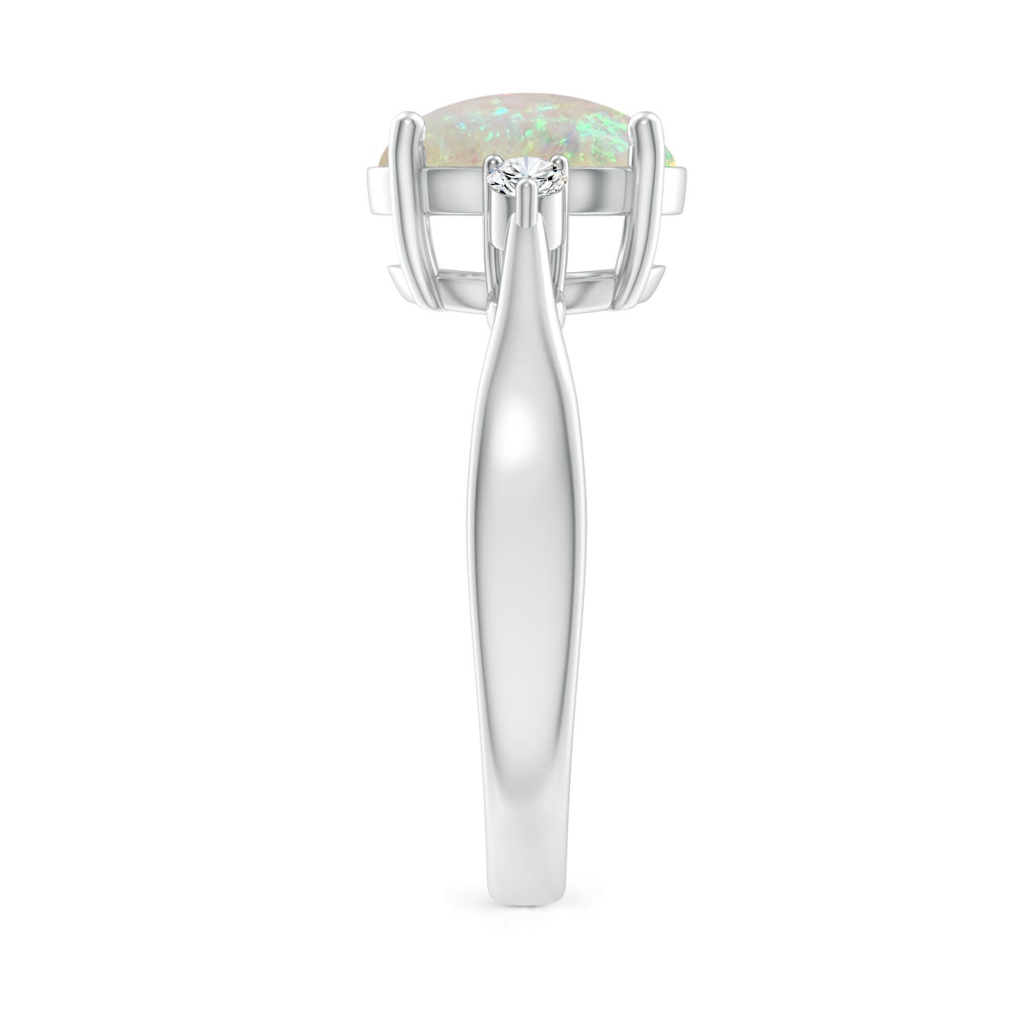 AAA - Opal / 1.54 CT / 14 KT White Gold