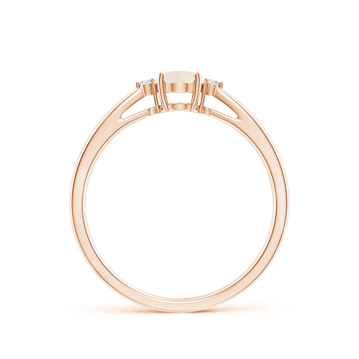 A - Opal / 0.31 CT / 14 KT Rose Gold