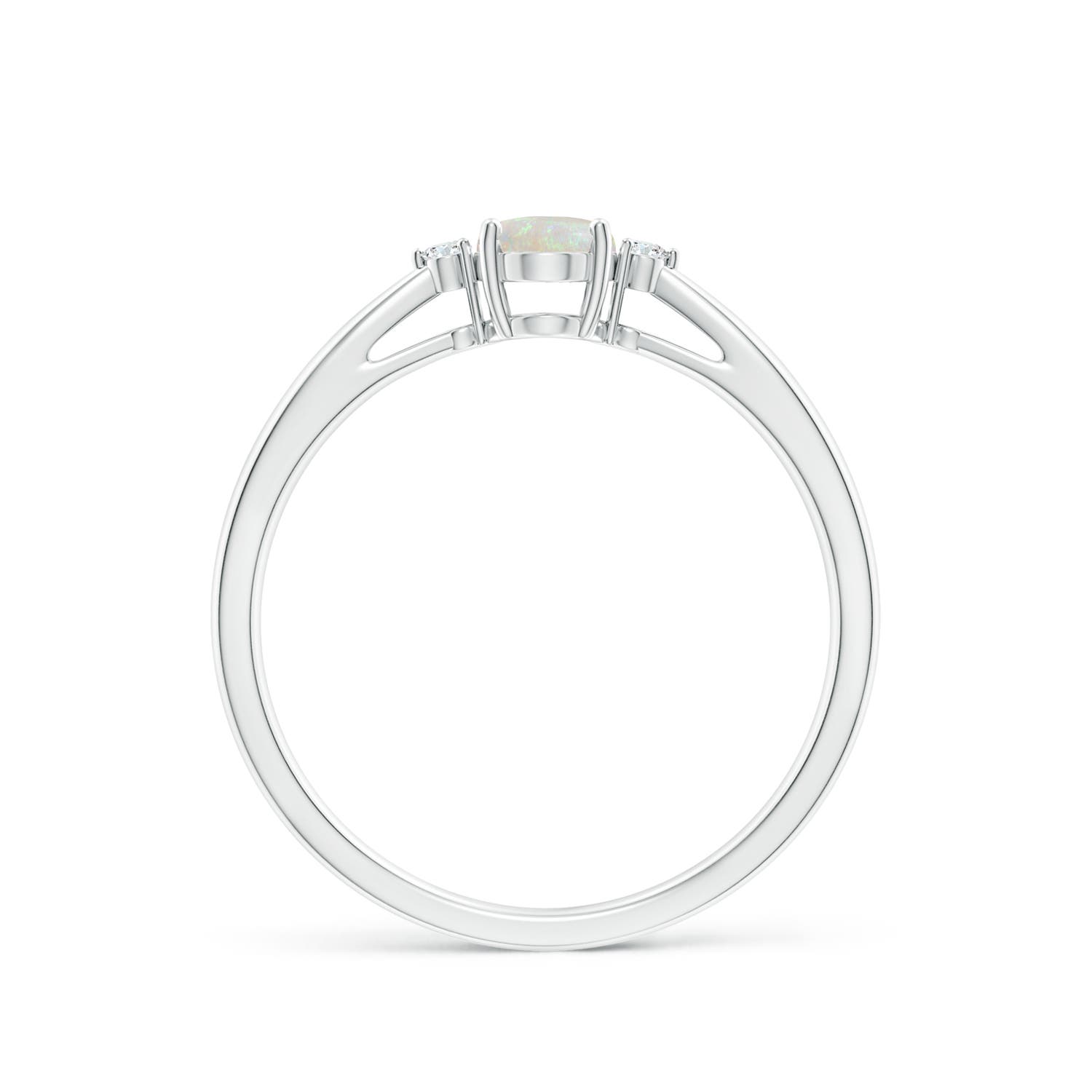 AA - Opal / 0.31 CT / 14 KT White Gold