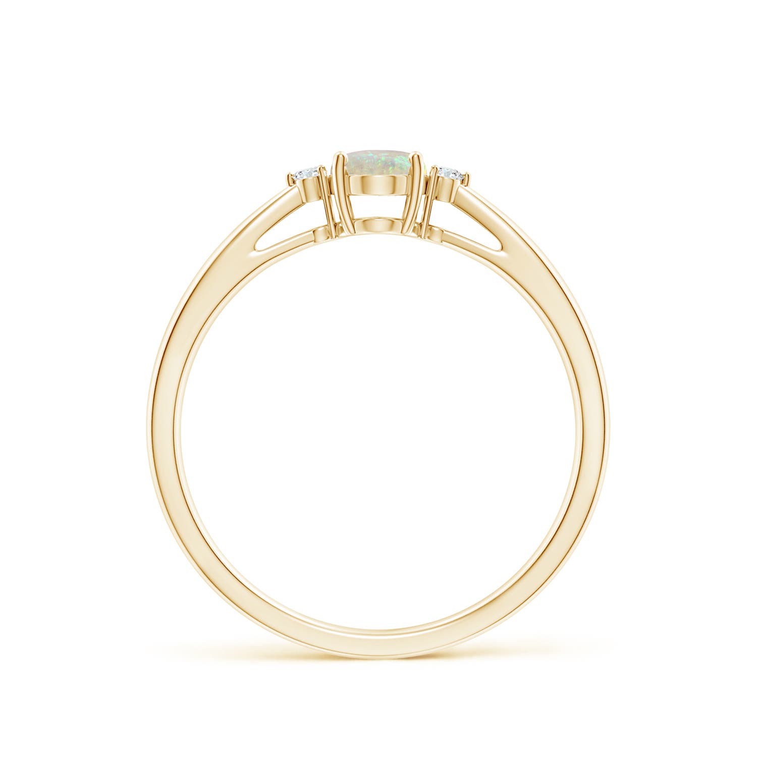 AAA - Opal / 0.31 CT / 14 KT Yellow Gold