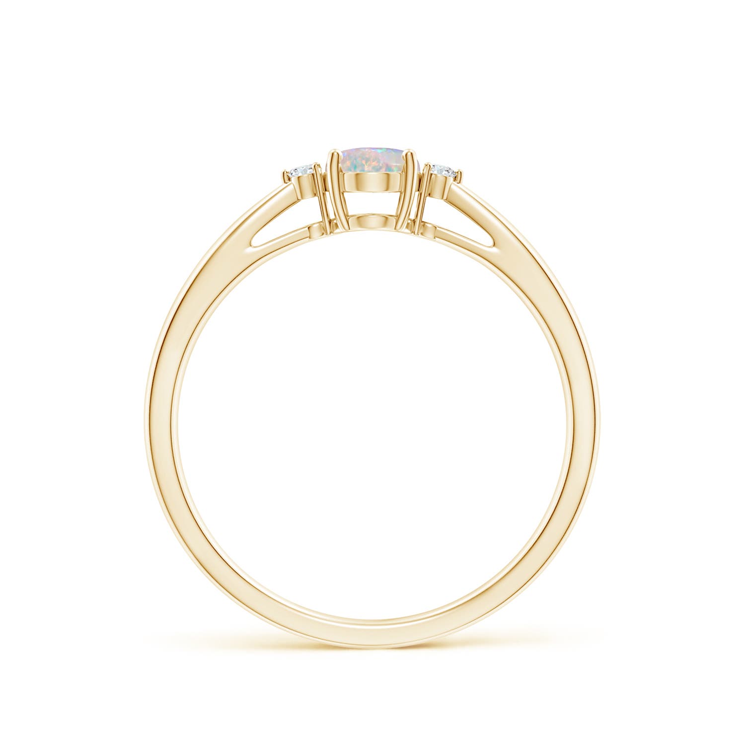 AAAA - Opal / 0.31 CT / 14 KT Yellow Gold