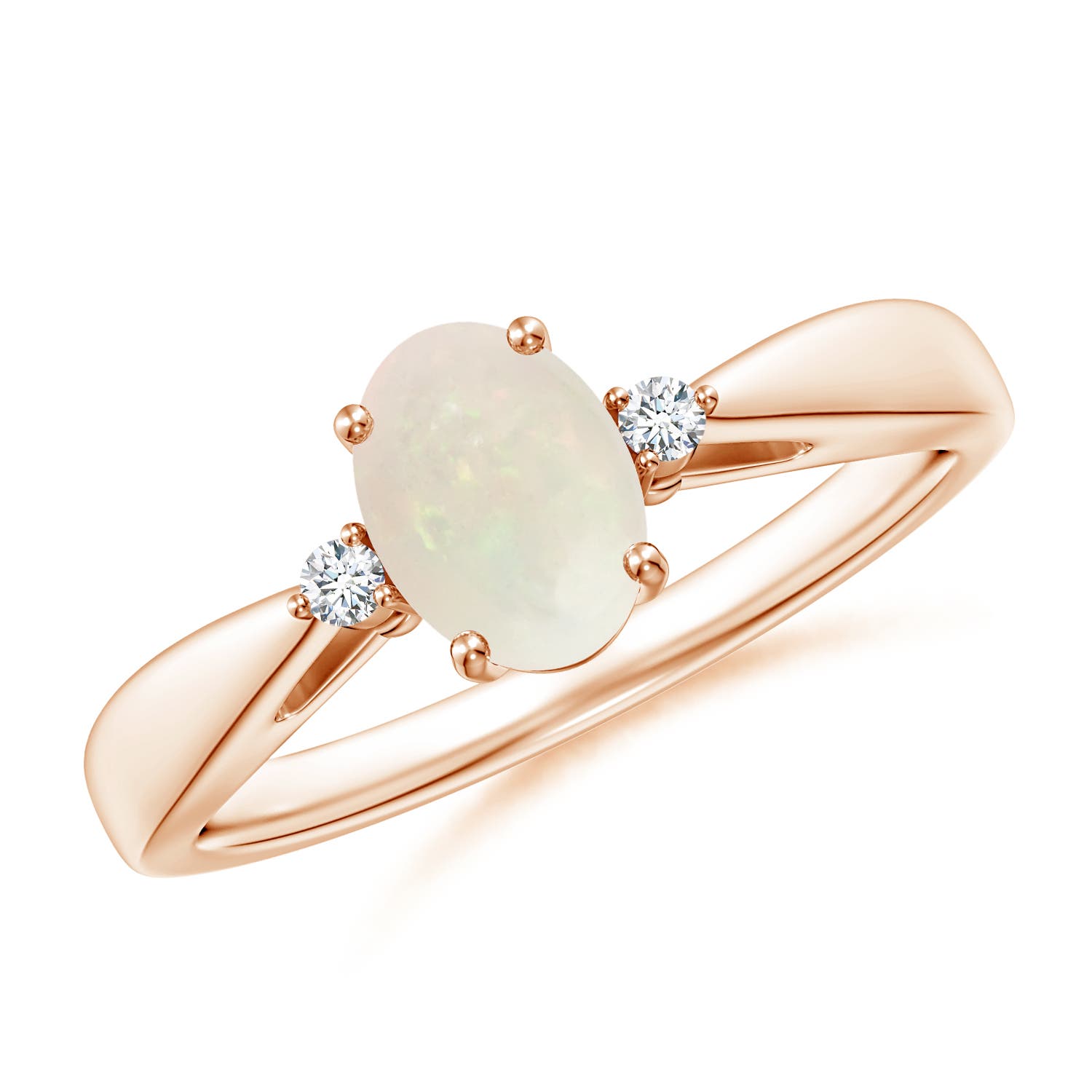 A - Opal / 0.49 CT / 14 KT Rose Gold