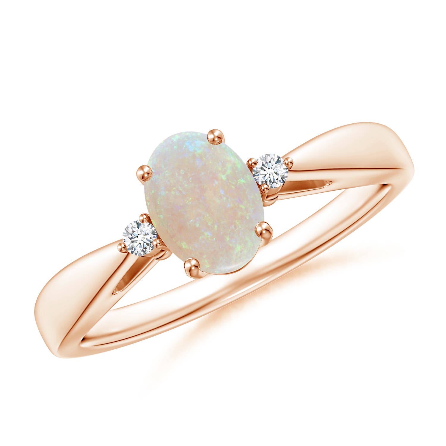 AA - Opal / 0.49 CT / 14 KT Rose Gold