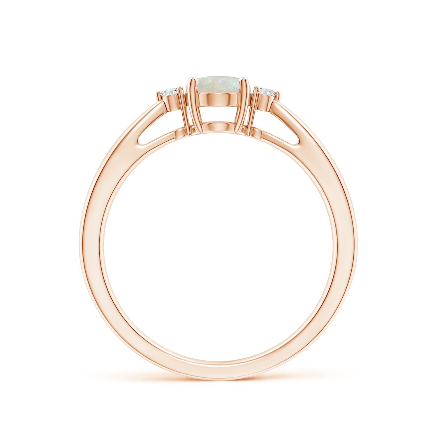 AA - Opal / 0.49 CT / 14 KT Rose Gold