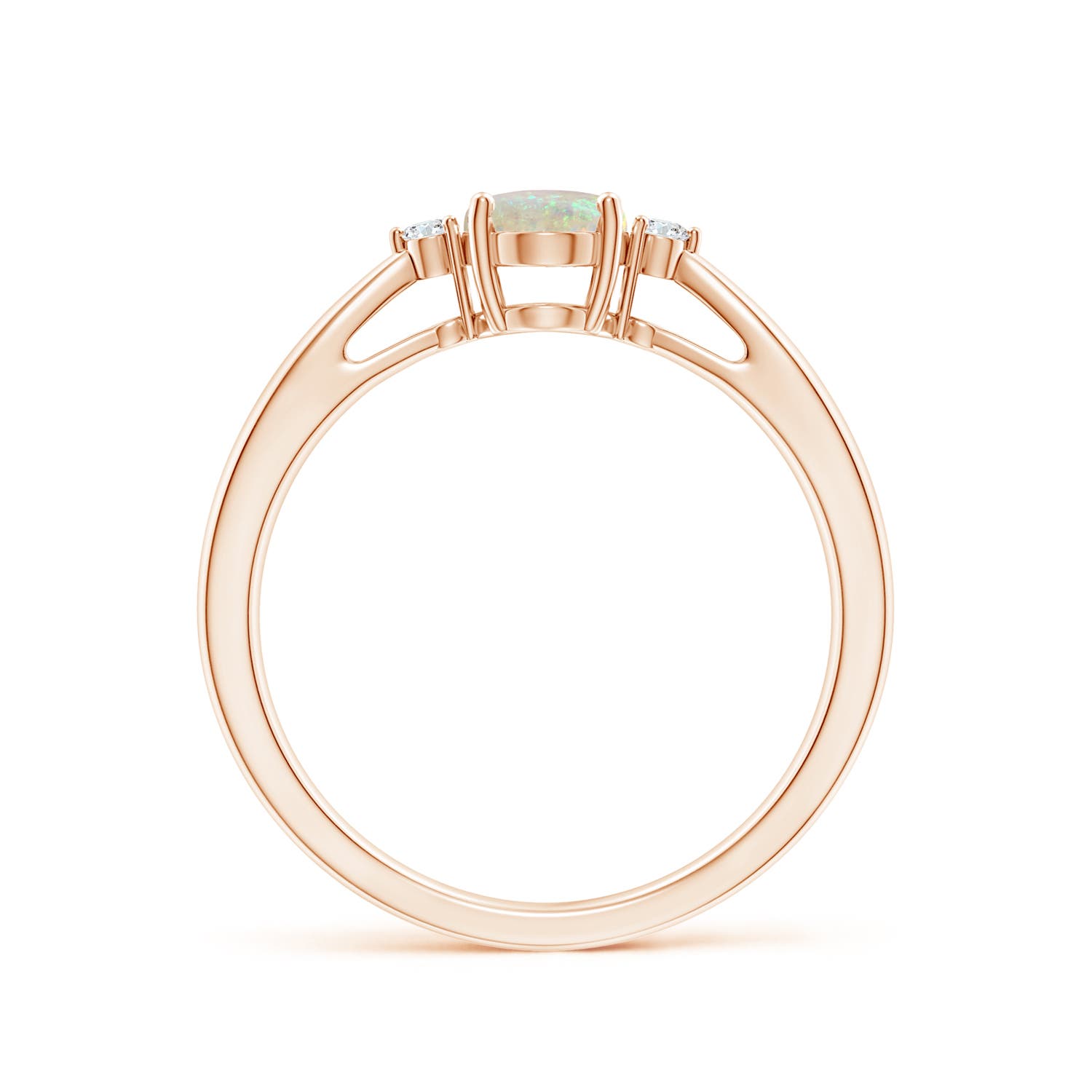 AAA - Opal / 0.49 CT / 14 KT Rose Gold