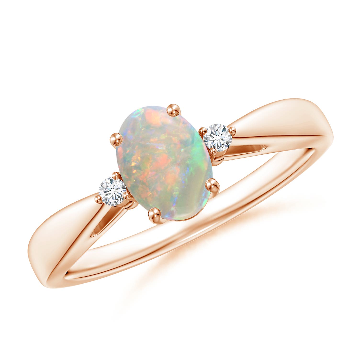 AAAA - Opal / 0.49 CT / 14 KT Rose Gold