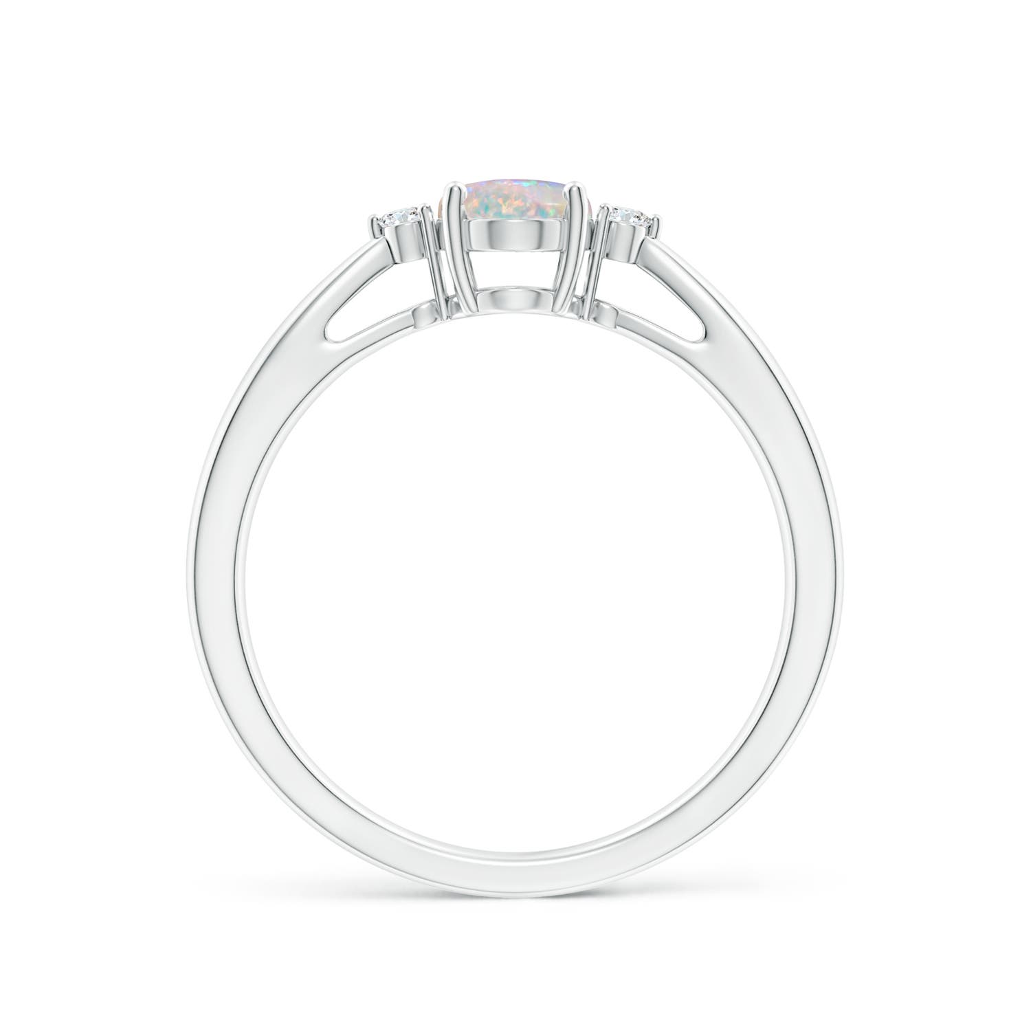 AAAA - Opal / 0.49 CT / 14 KT White Gold