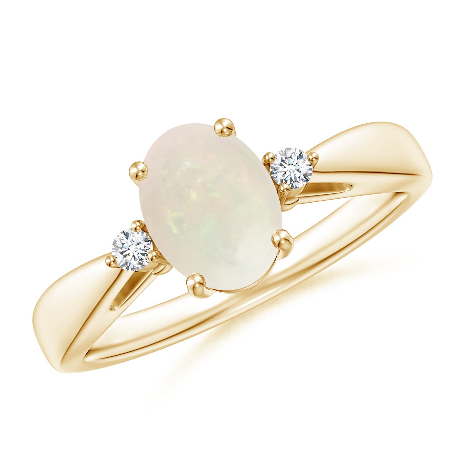 A - Opal / 0.86 CT / 14 KT Yellow Gold