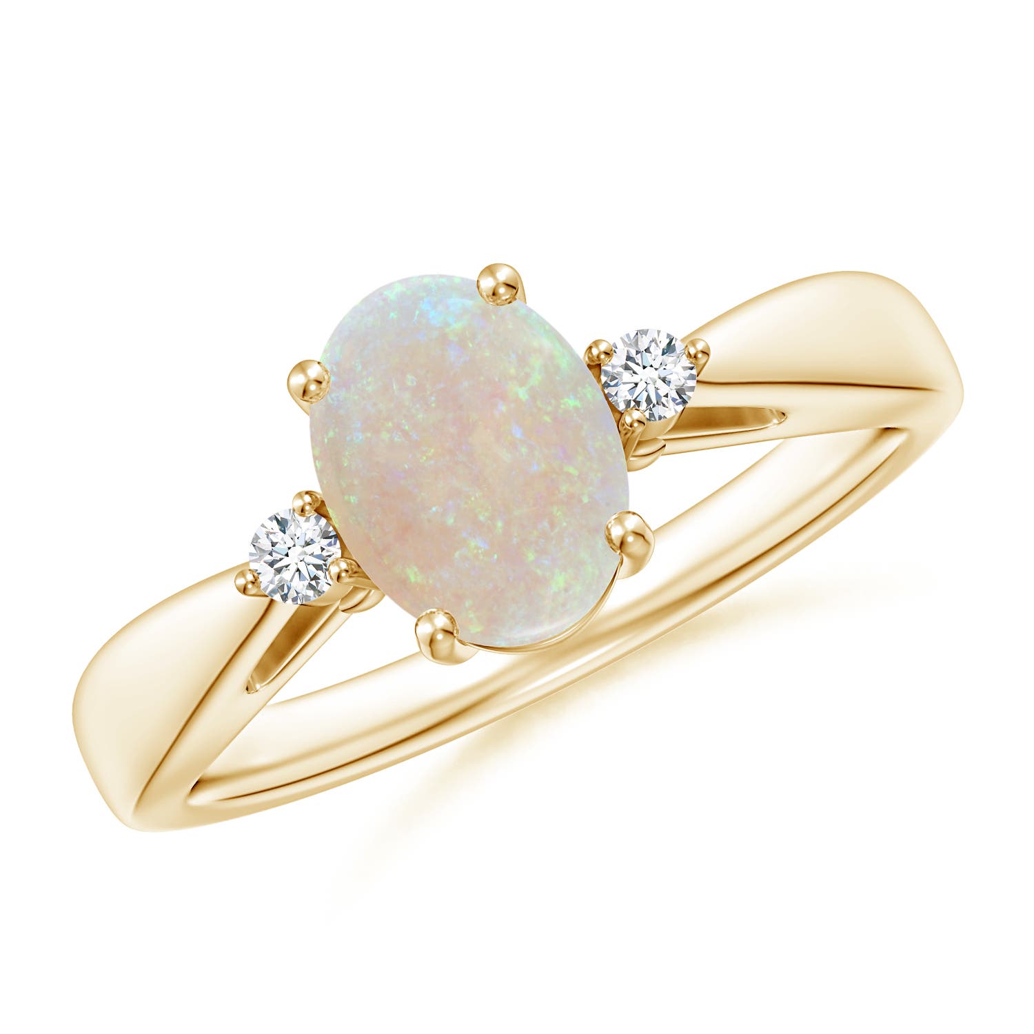 AA - Opal / 0.86 CT / 14 KT Yellow Gold