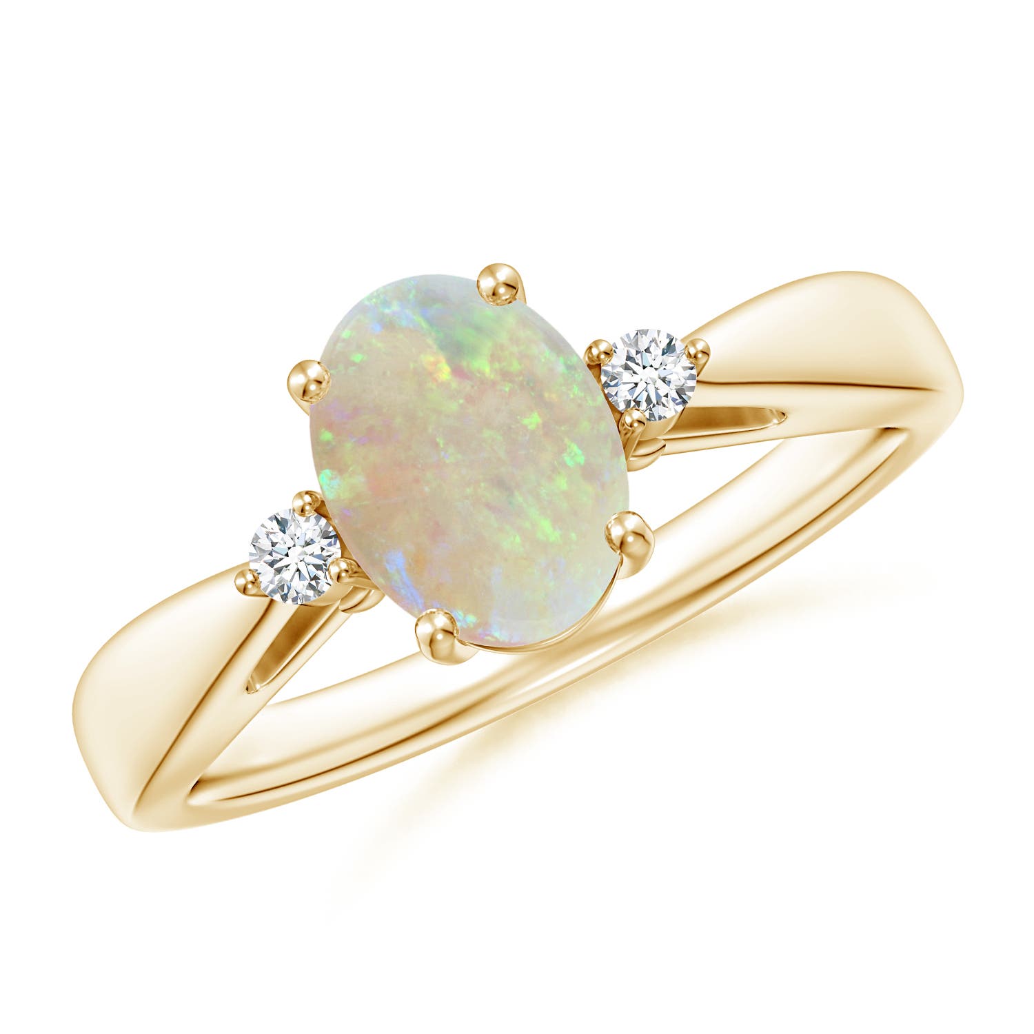 AAA - Opal / 0.86 CT / 14 KT Yellow Gold