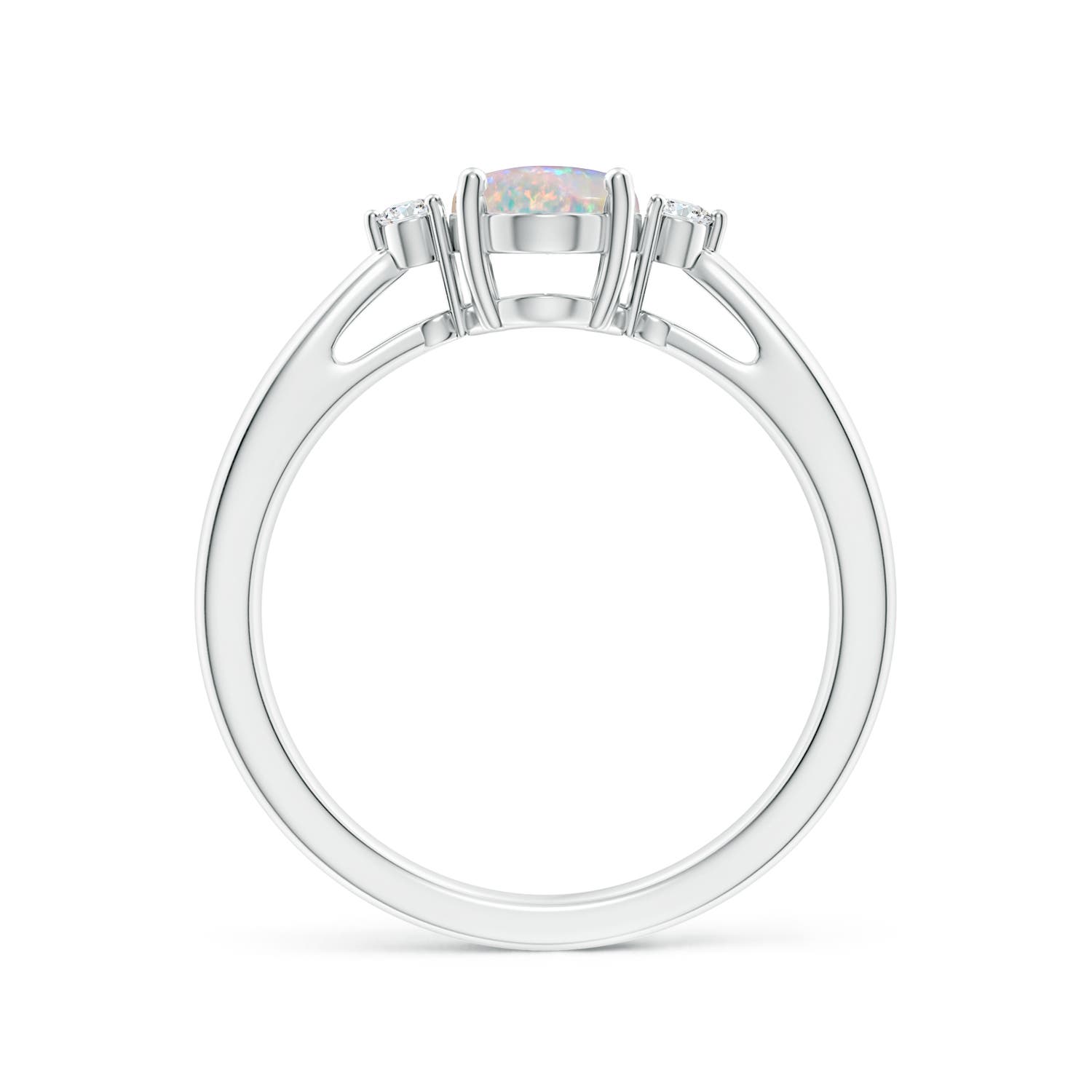 AAAA - Opal / 0.86 CT / 14 KT White Gold