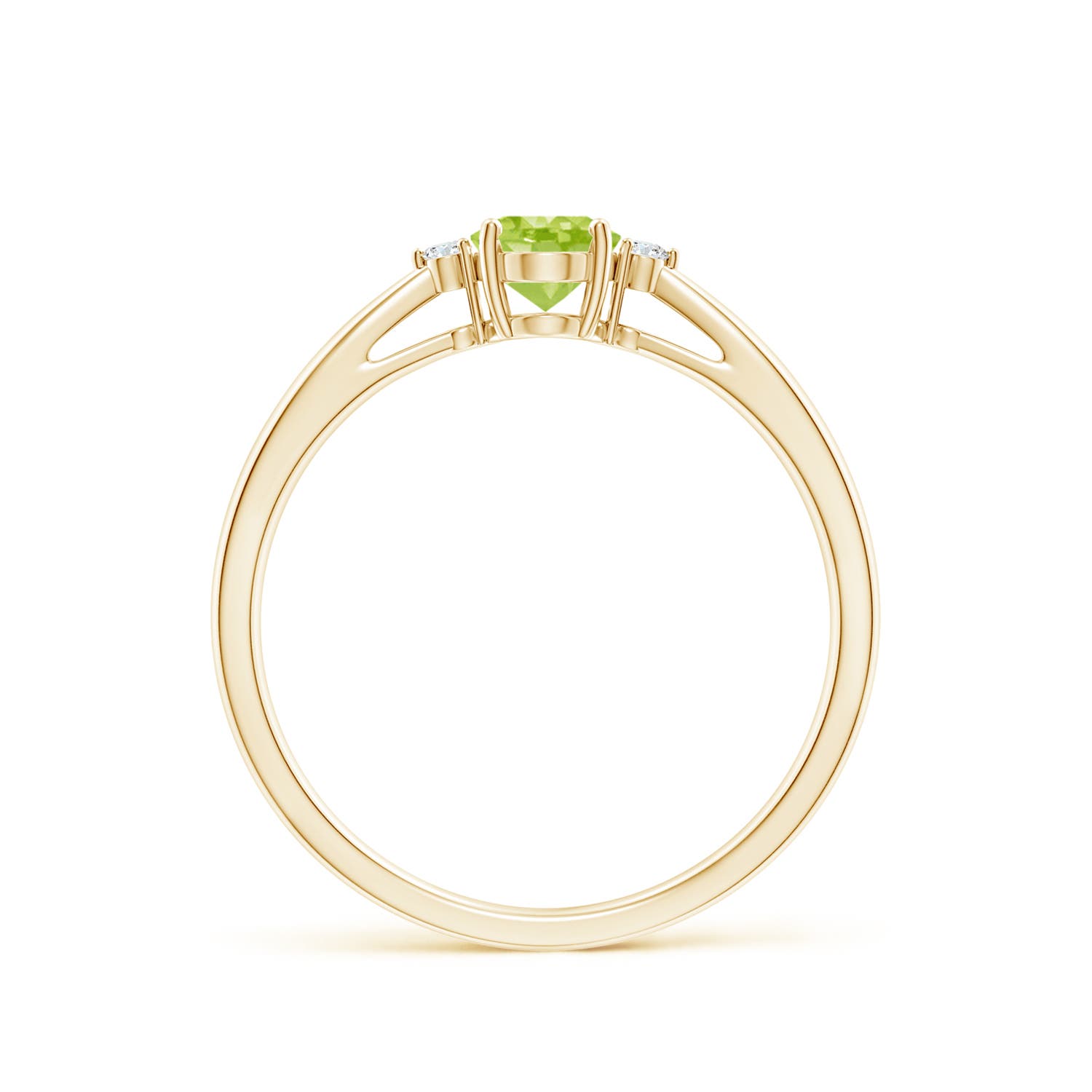 AA - Peridot / 0.51 CT / 14 KT Yellow Gold