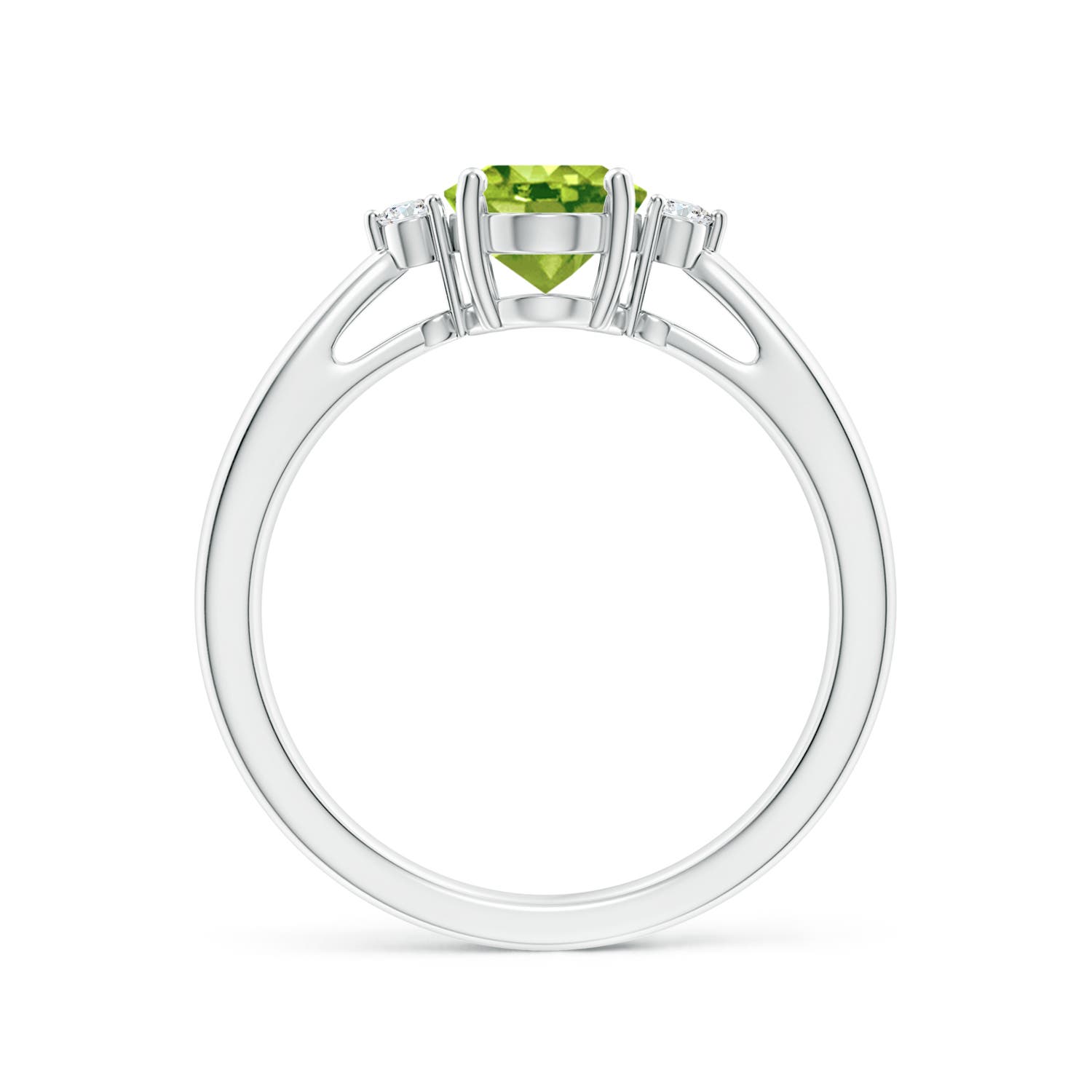 AAA - Peridot / 1.41 CT / 14 KT White Gold