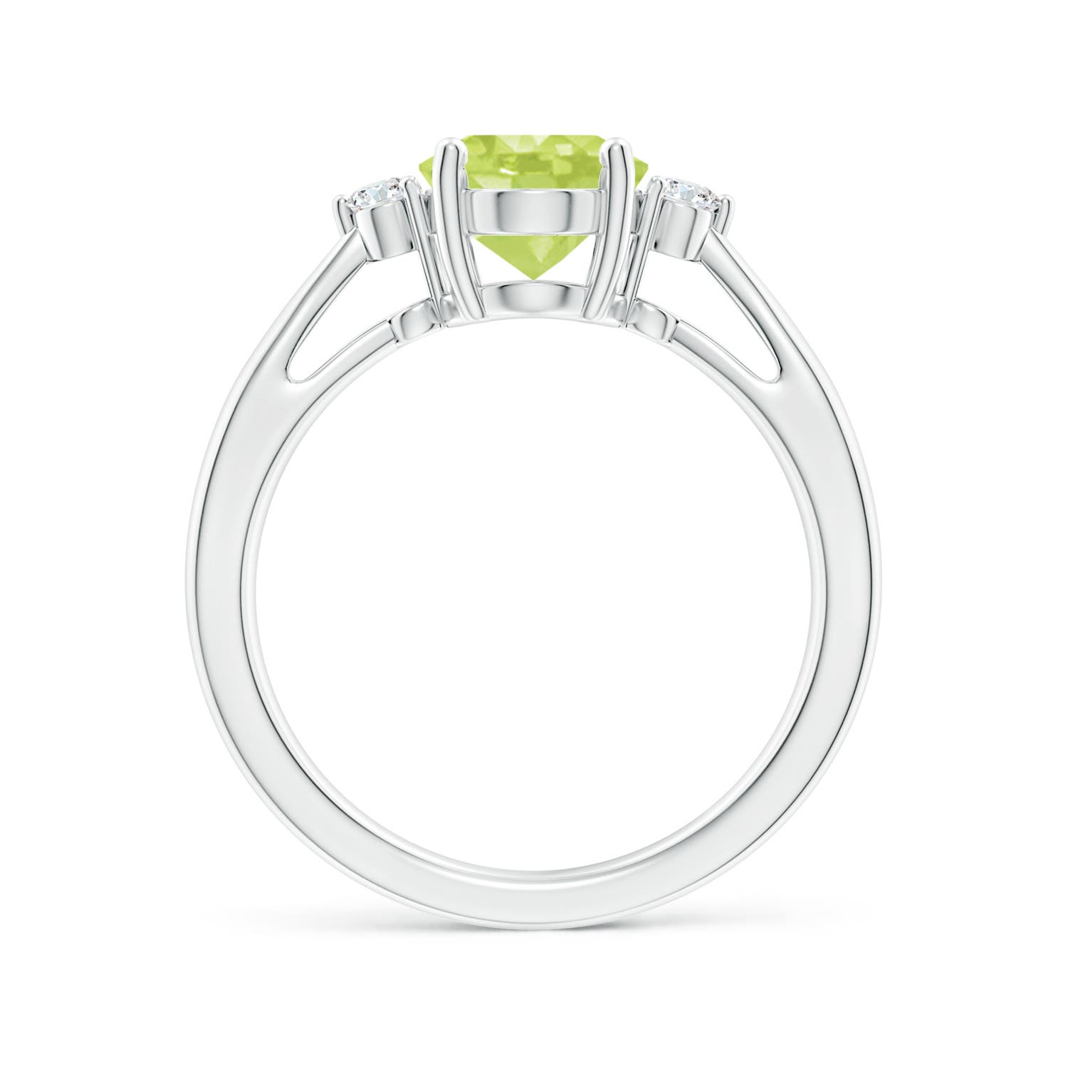 A - Peridot / 1.97 CT / 14 KT White Gold