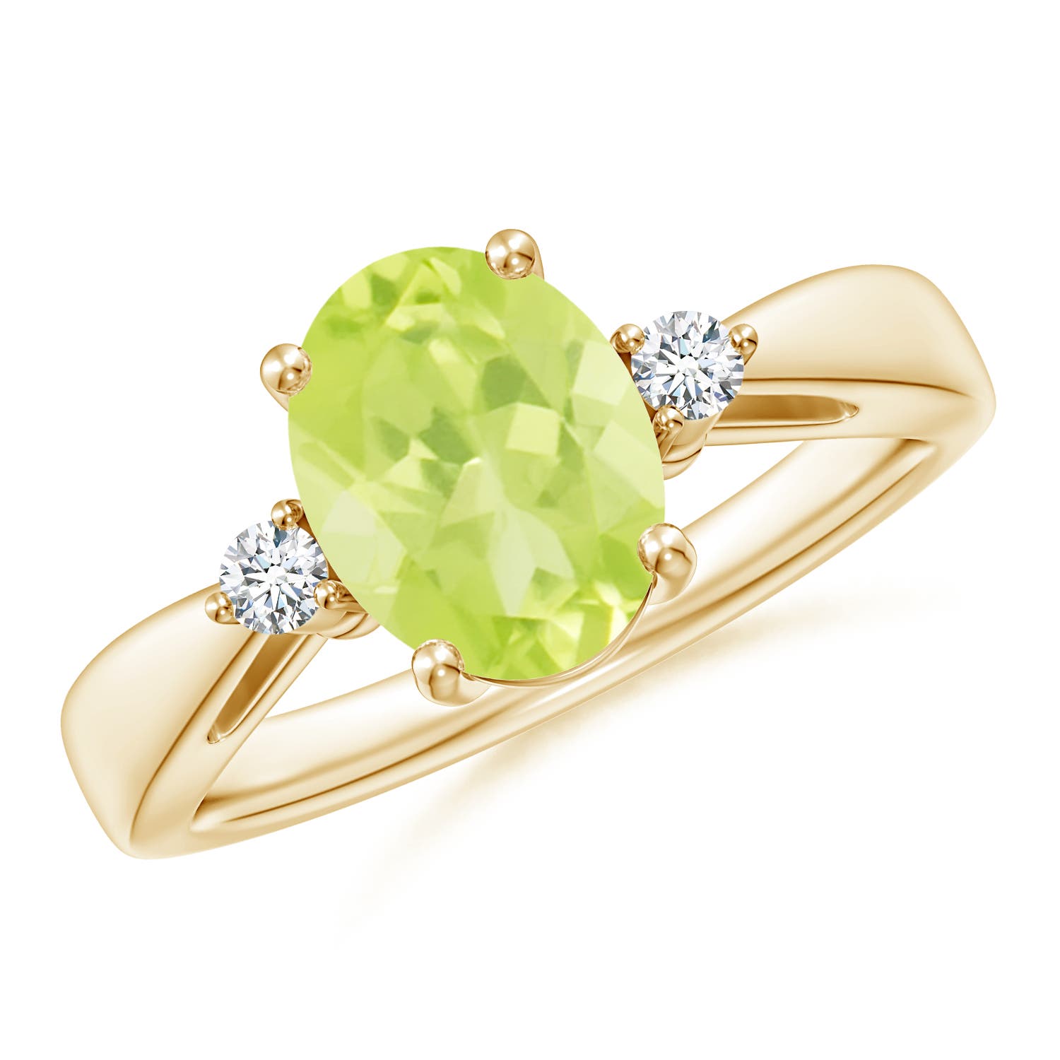 A - Peridot / 1.97 CT / 14 KT Yellow Gold