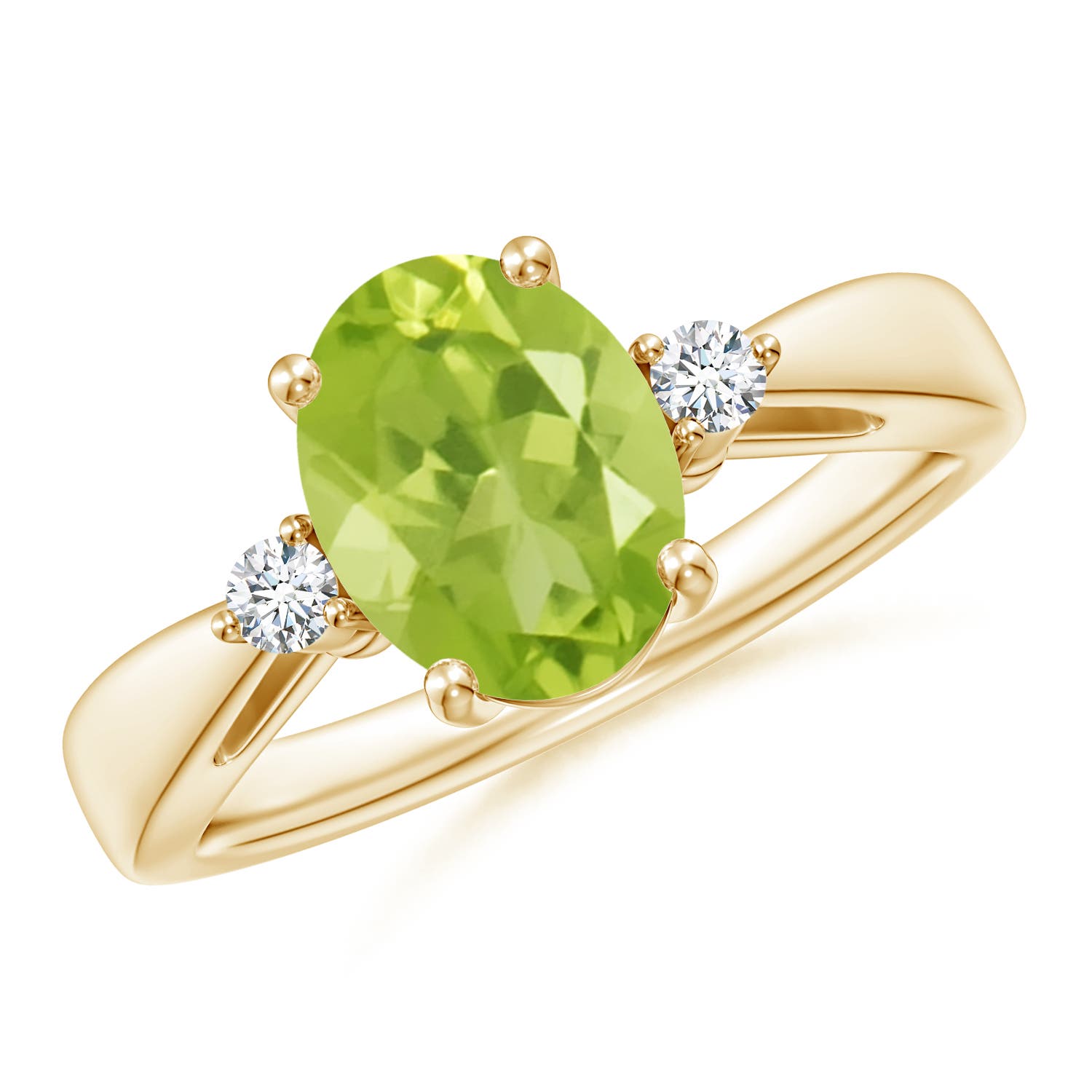 AA - Peridot / 1.97 CT / 14 KT Yellow Gold