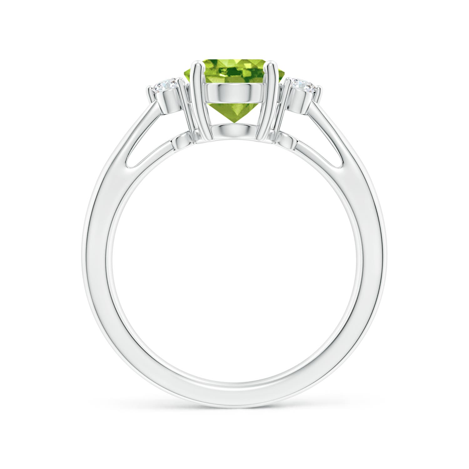 AAA - Peridot / 1.97 CT / 14 KT White Gold